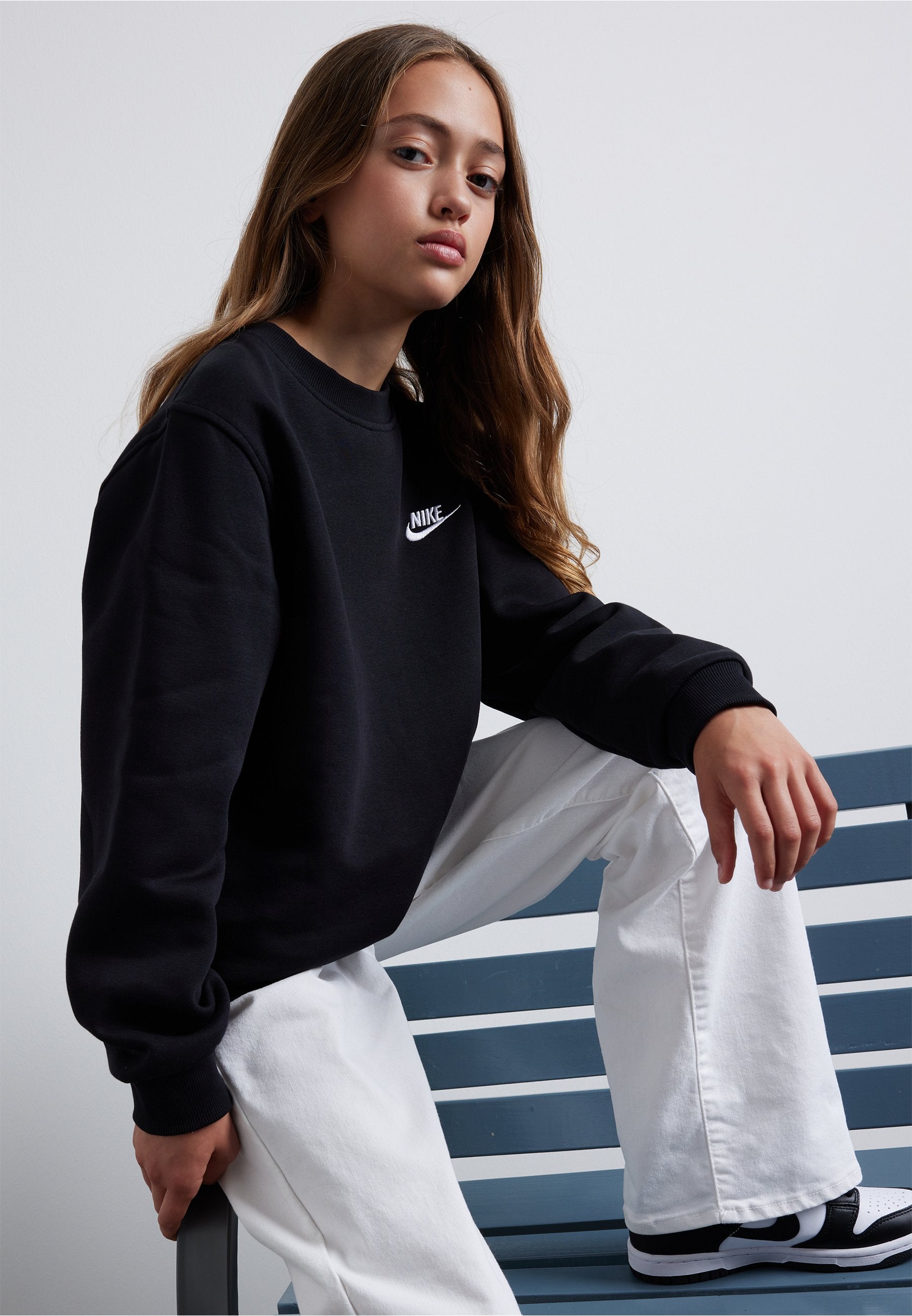 CLUB CREW UNISEX - Sweatshirt - black/white