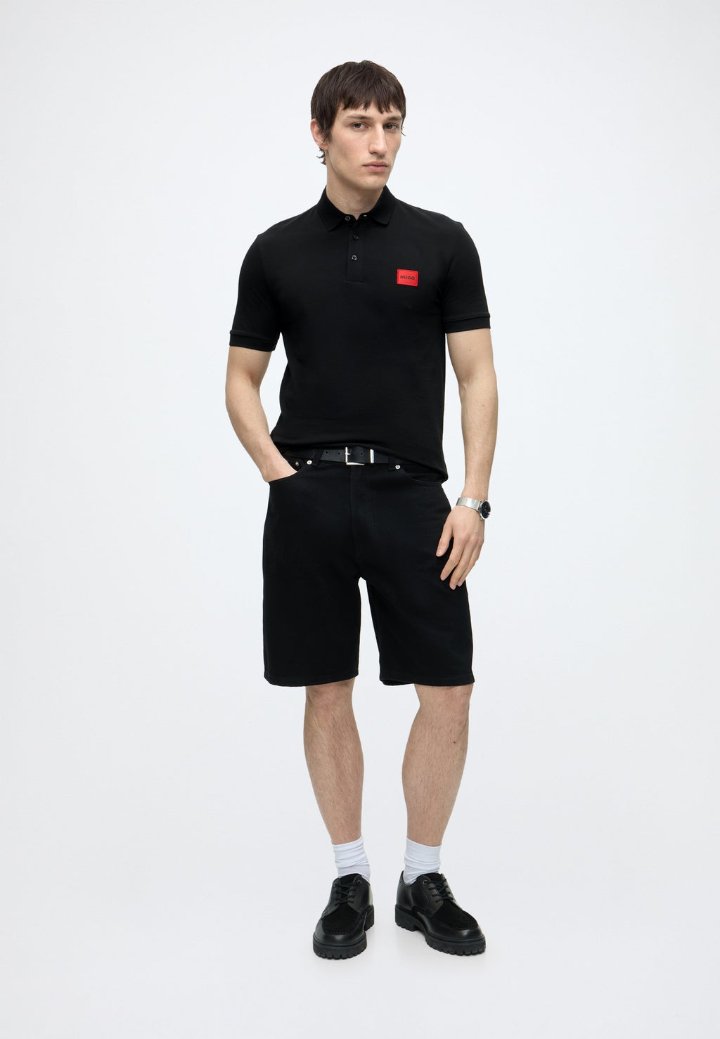 DERESO - Polo shirt - black