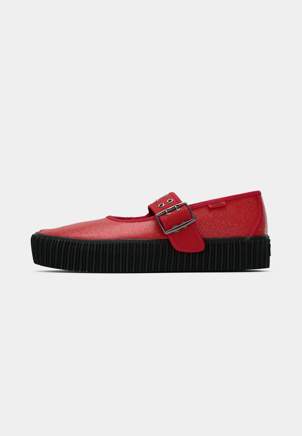 MARY JANE CREEPER - Ankle strap ballet pumps - racing red
