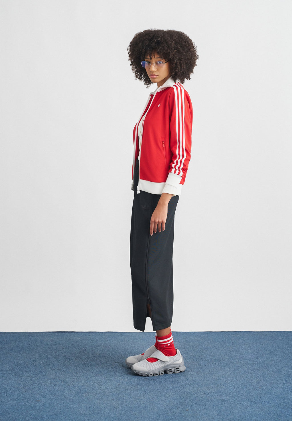 CLASSIC TT - Zip-up sweatshirt - better scarlet/white