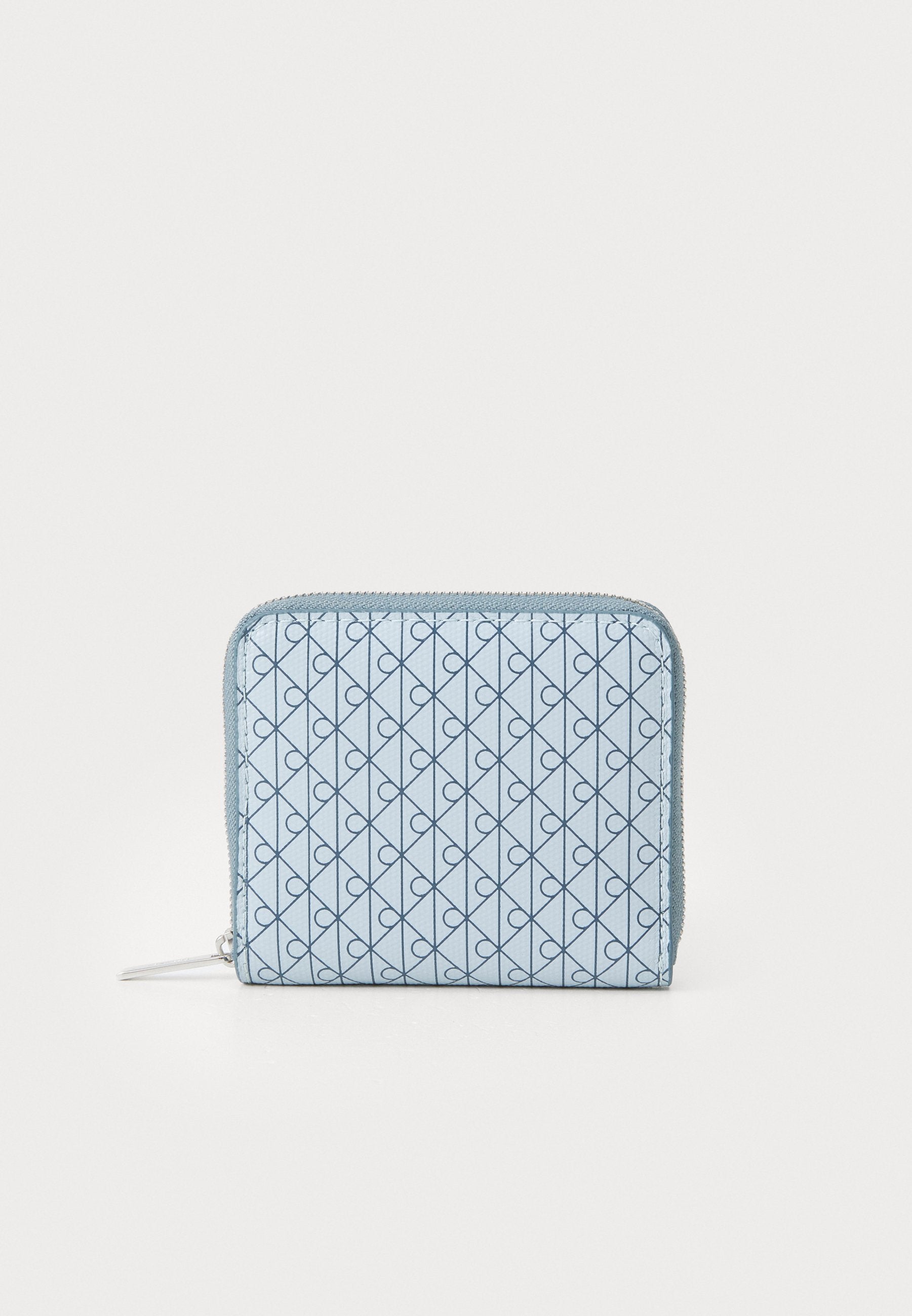PORTEFEUILLE ZIPPÉ EMBLEM SQUARE - Bleu très pâle