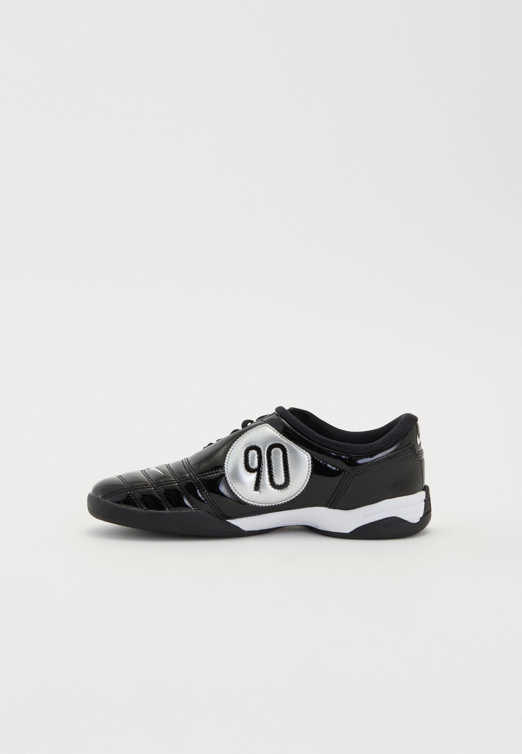 T90 SP UNISEX - Baskets - noir/blanc/argenté métallisé