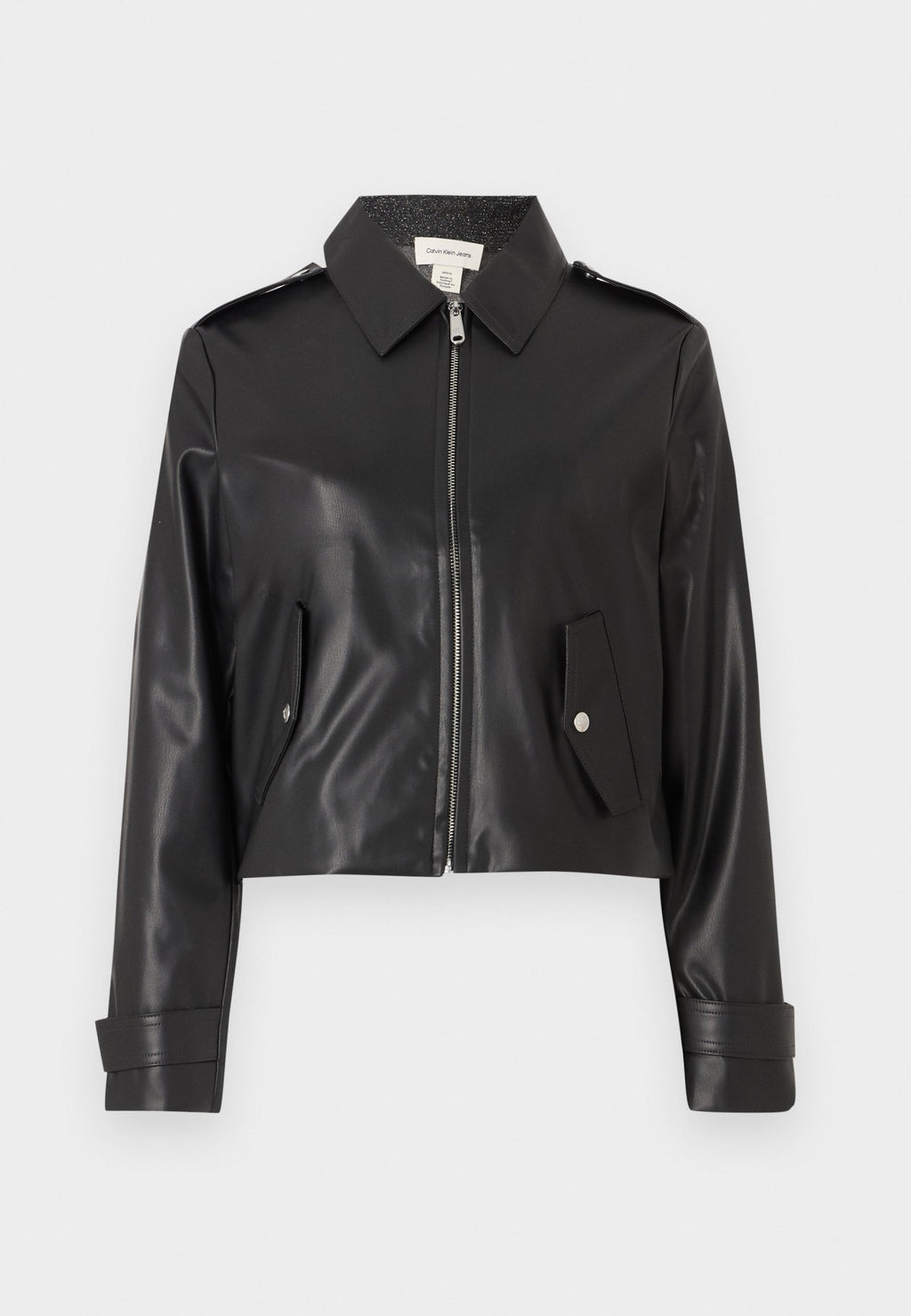 MOTO JACKET - Faux leather jacket - black