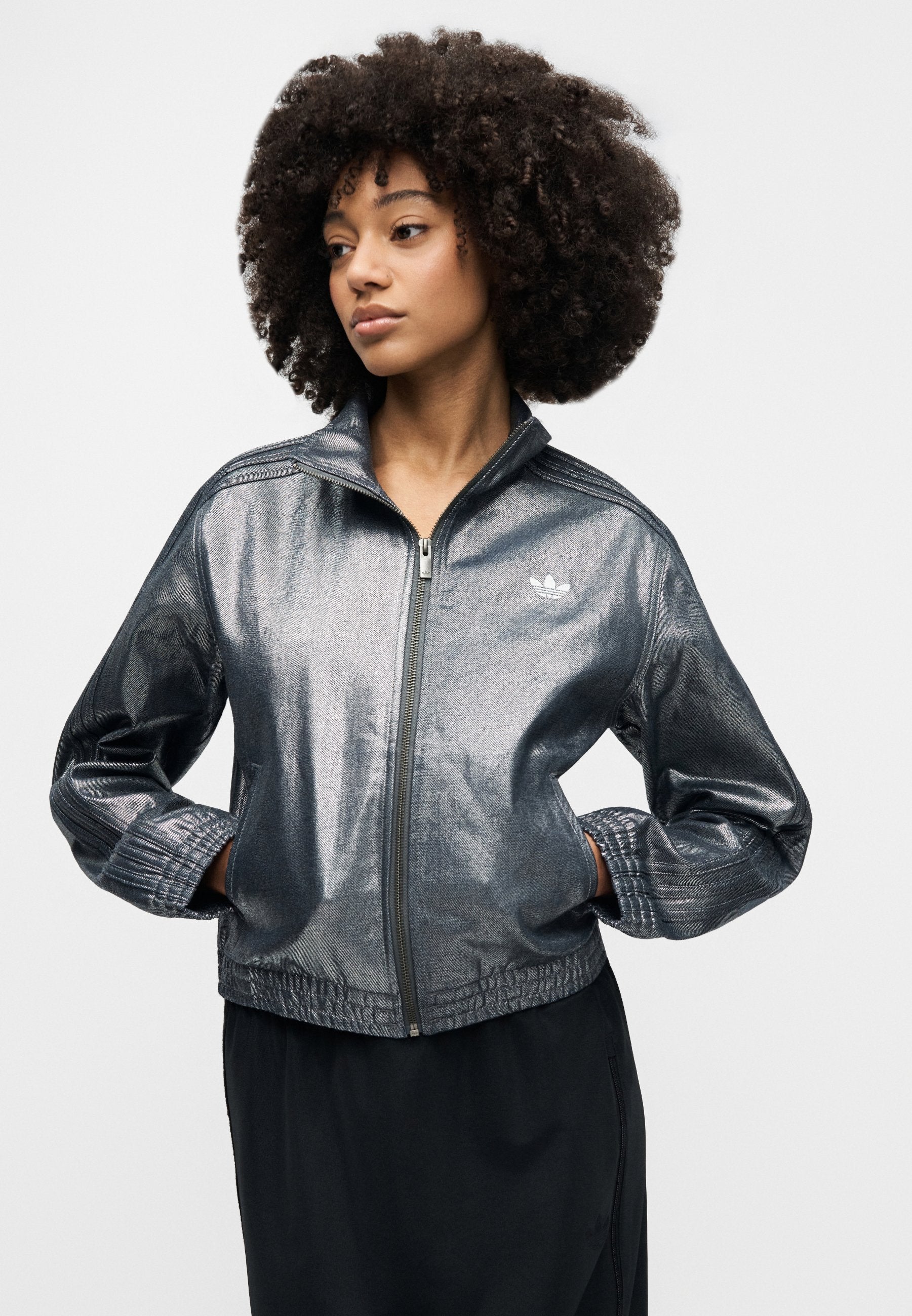 FIREBIRD - Denim jacket - silver-coloured