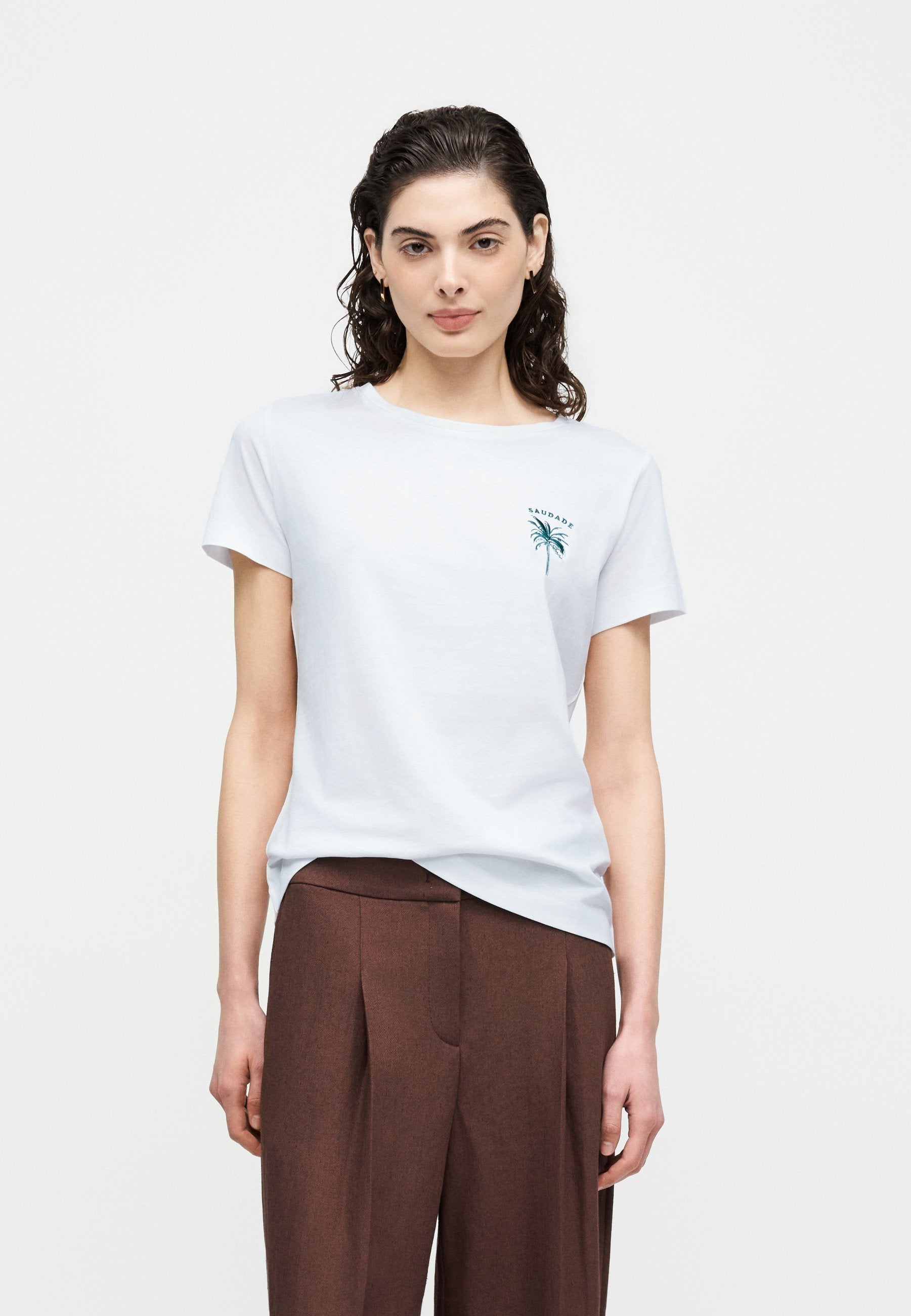 ELOVE - Print T-shirt - white