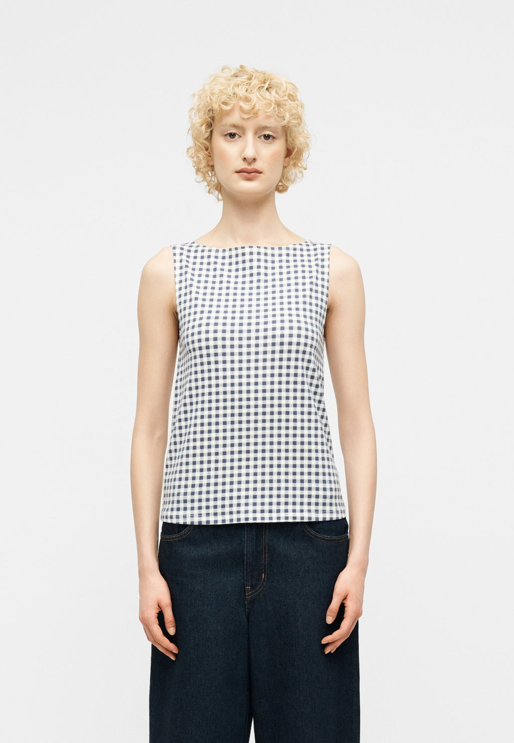 BOAT NECK TANK - Top - blue