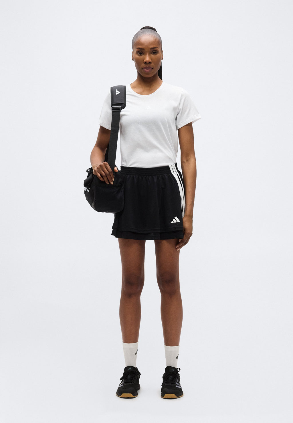HOUSE OF TIRO SKIRT - Sports skirt - black/white