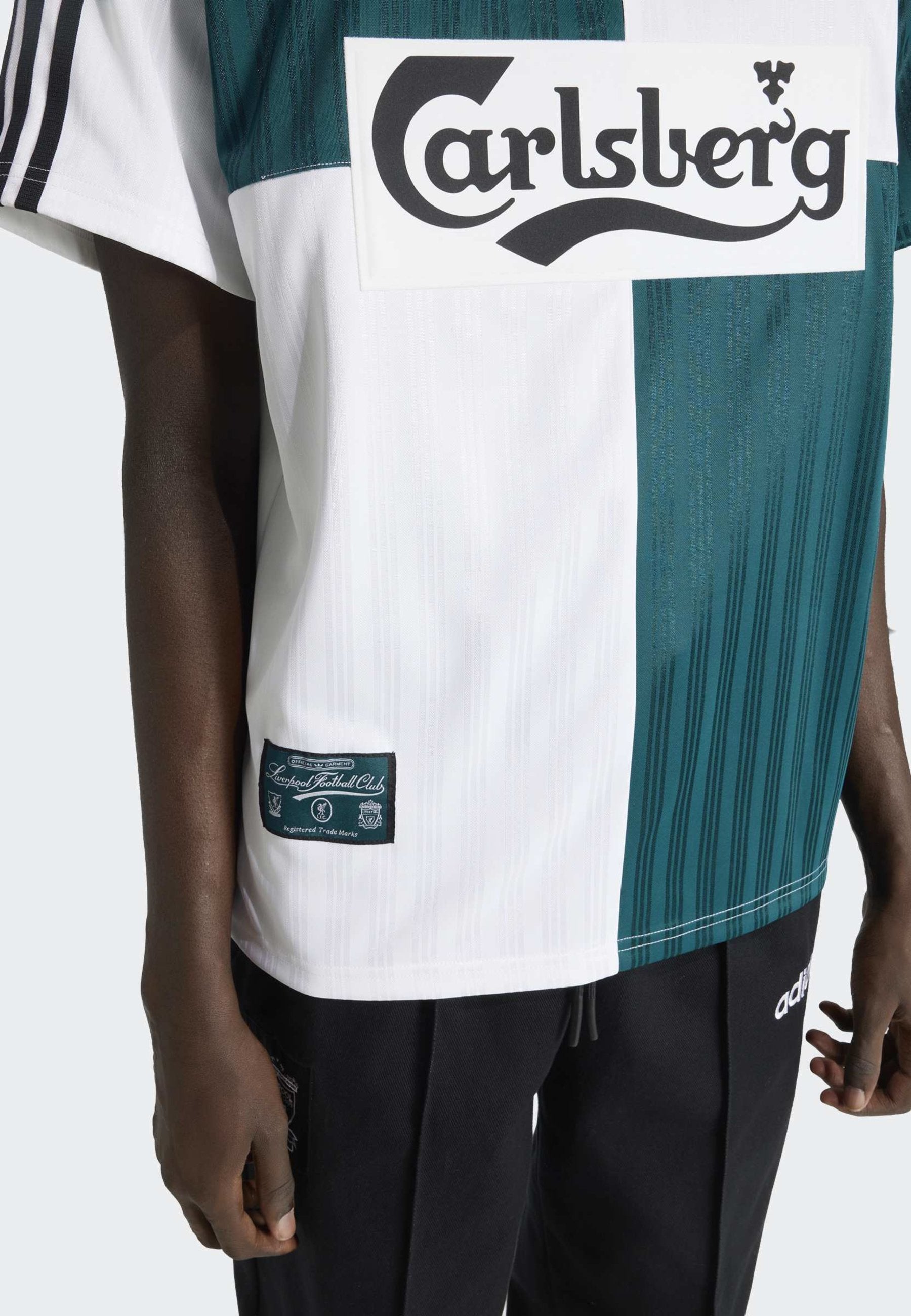 MAILLOT EXTÉRIEUR LIVERPOOL FC 95 - T-shirt imprimé - blanc/vert intense