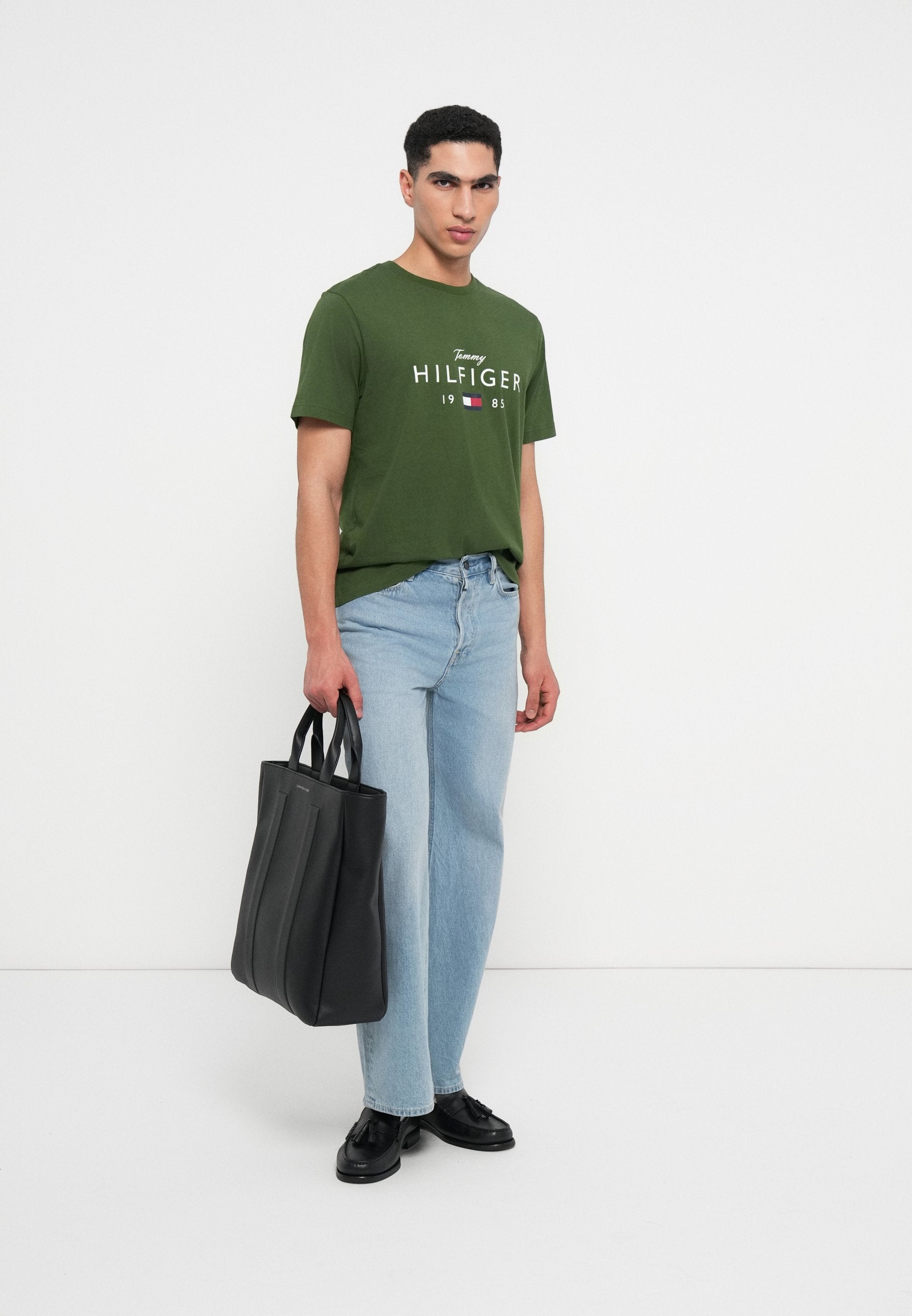 LOGO GRAPHIC JERSEY CREW NECK T-SHIRT - Print T-shirt - mountain pine