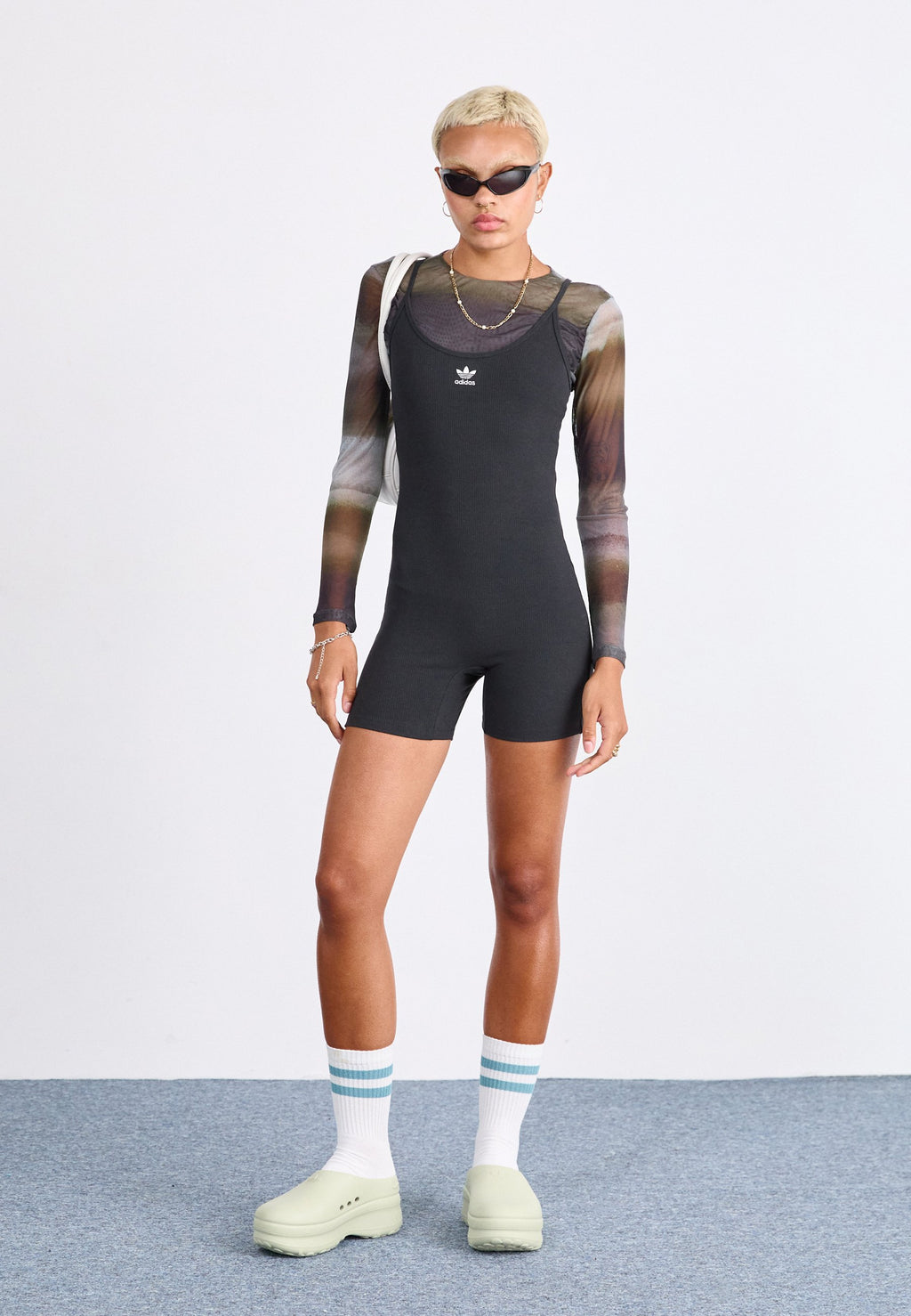 ESSENTIALS RIBBED BODYSUIT - Body - black