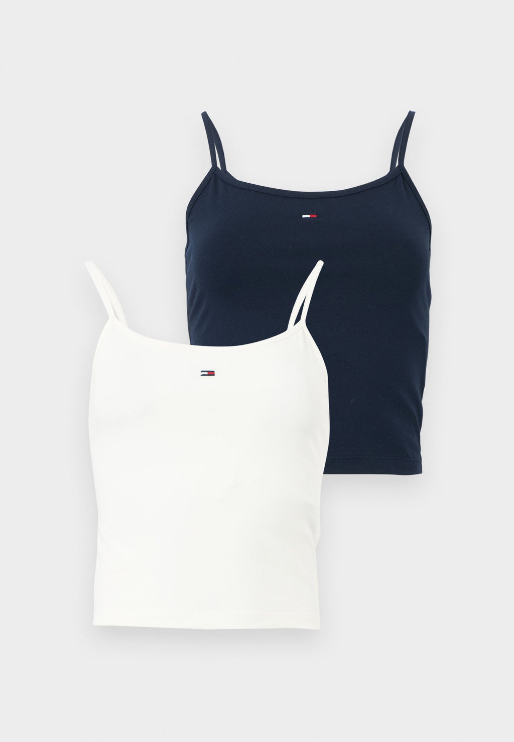 2-PACK SLIM SPAGHETTI STRAP TOPS - Top - ecru/dark night navy