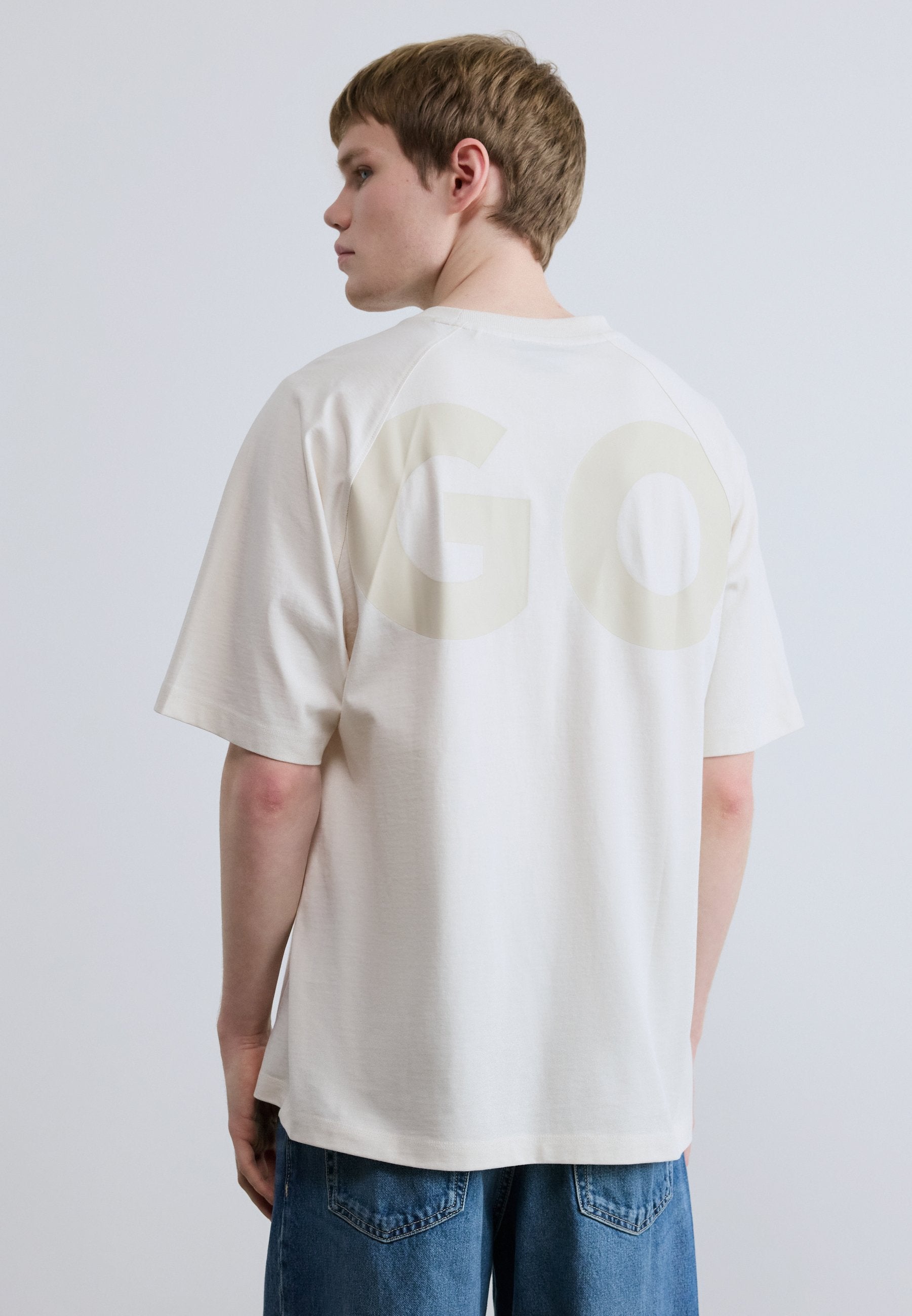 NALFTEE - Print T-shirt - open white