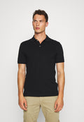 STRETCH SOLID - Polo shirt - true black