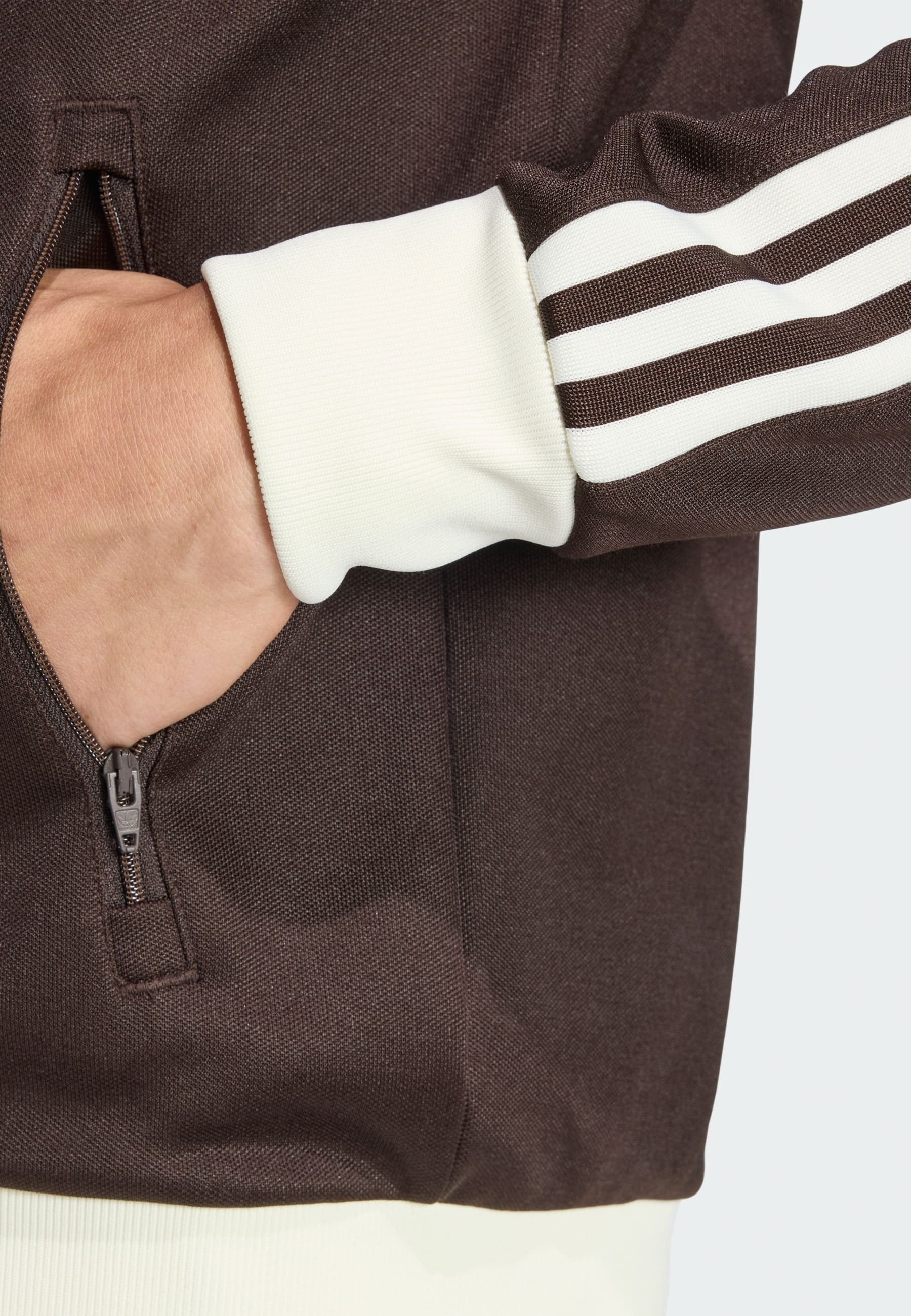 BECKENBAUER TT - Sweat zippé - aurora coffee   off white