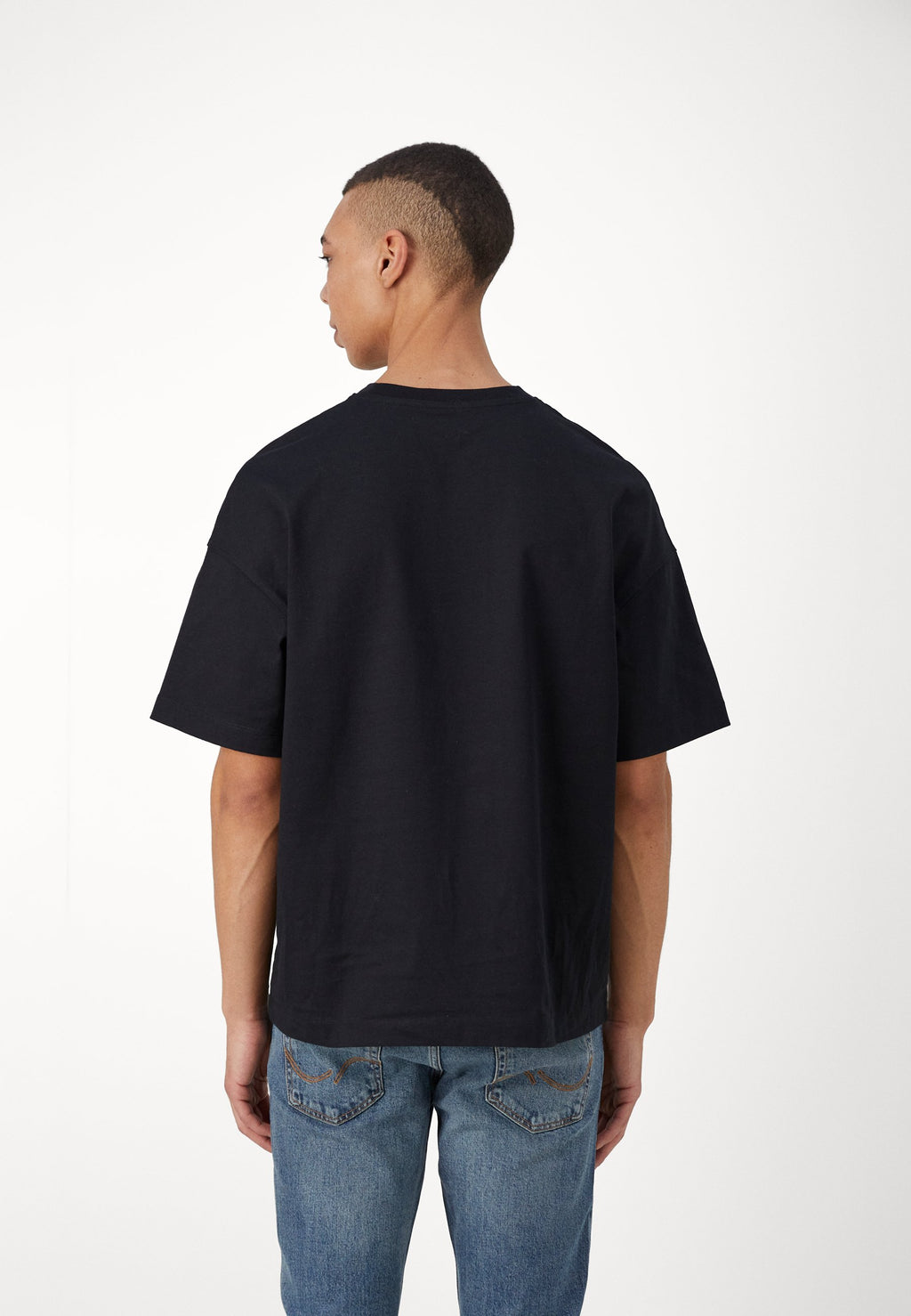 JORSANTORINI TEE CREW NECK - Basic T-shirt - black