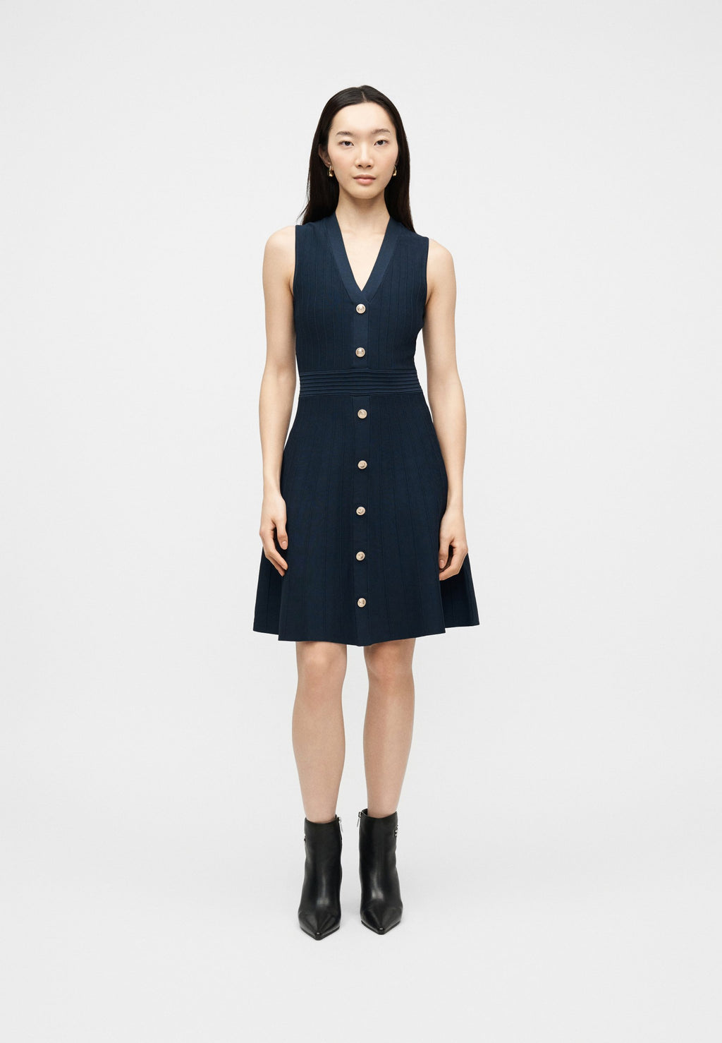 AMBER - Jumper dress - blackened blue