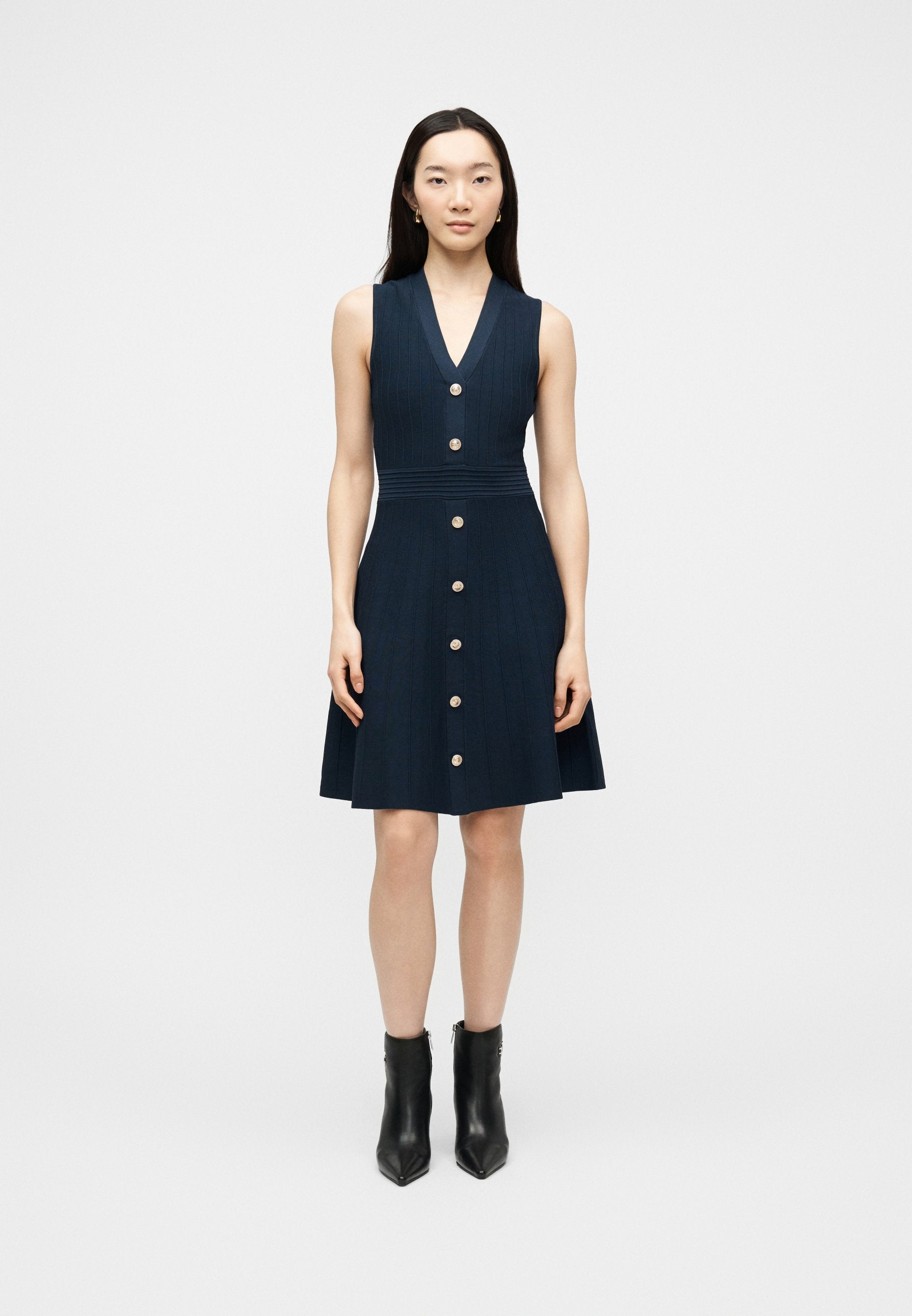 AMBER - Jumper dress - blackened blue