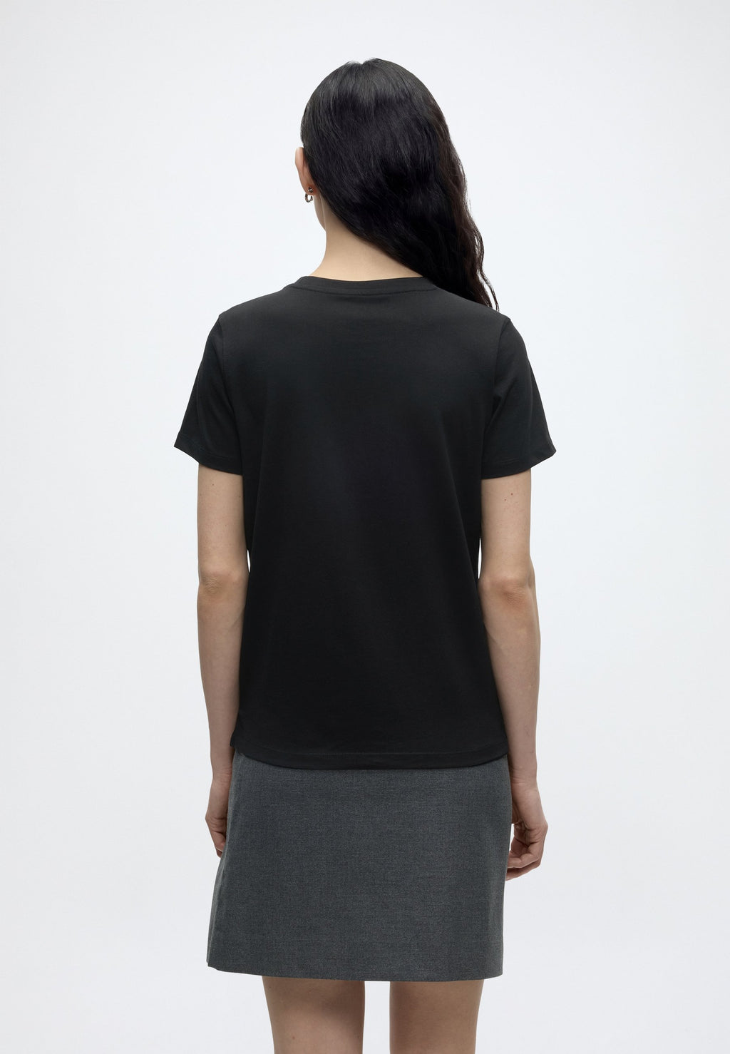 STUDS SCRIPT TEE - Print T-shirt - jet black