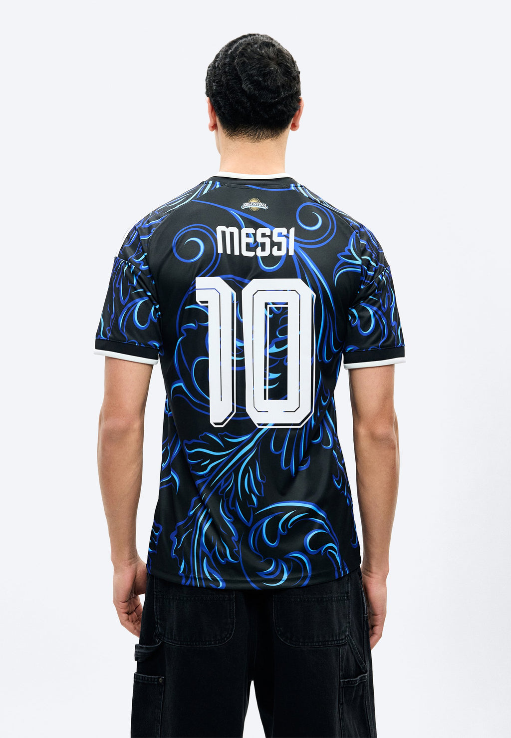 ARGENTINA 26 AWAY MESSI - Football jersey - black/lucid blue/blue burst