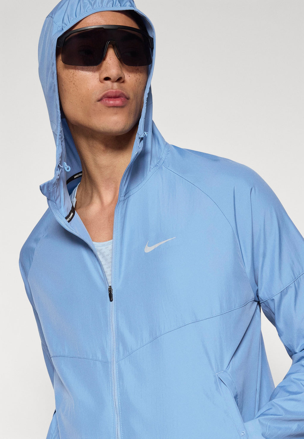 Running jacket - work blue/reflective silver-coloured