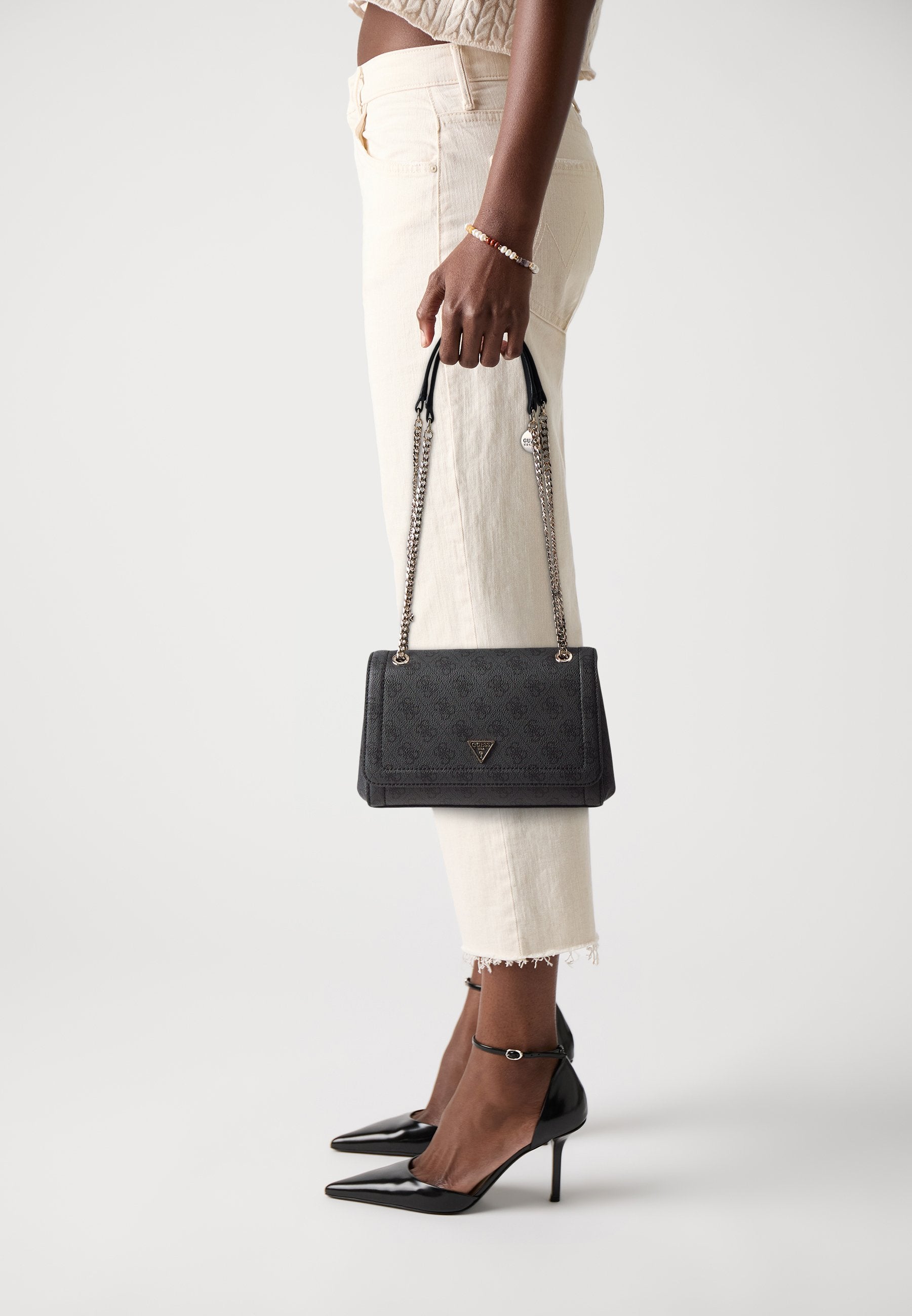 NOELLE XBODY FLAP - Cross body bag - coal