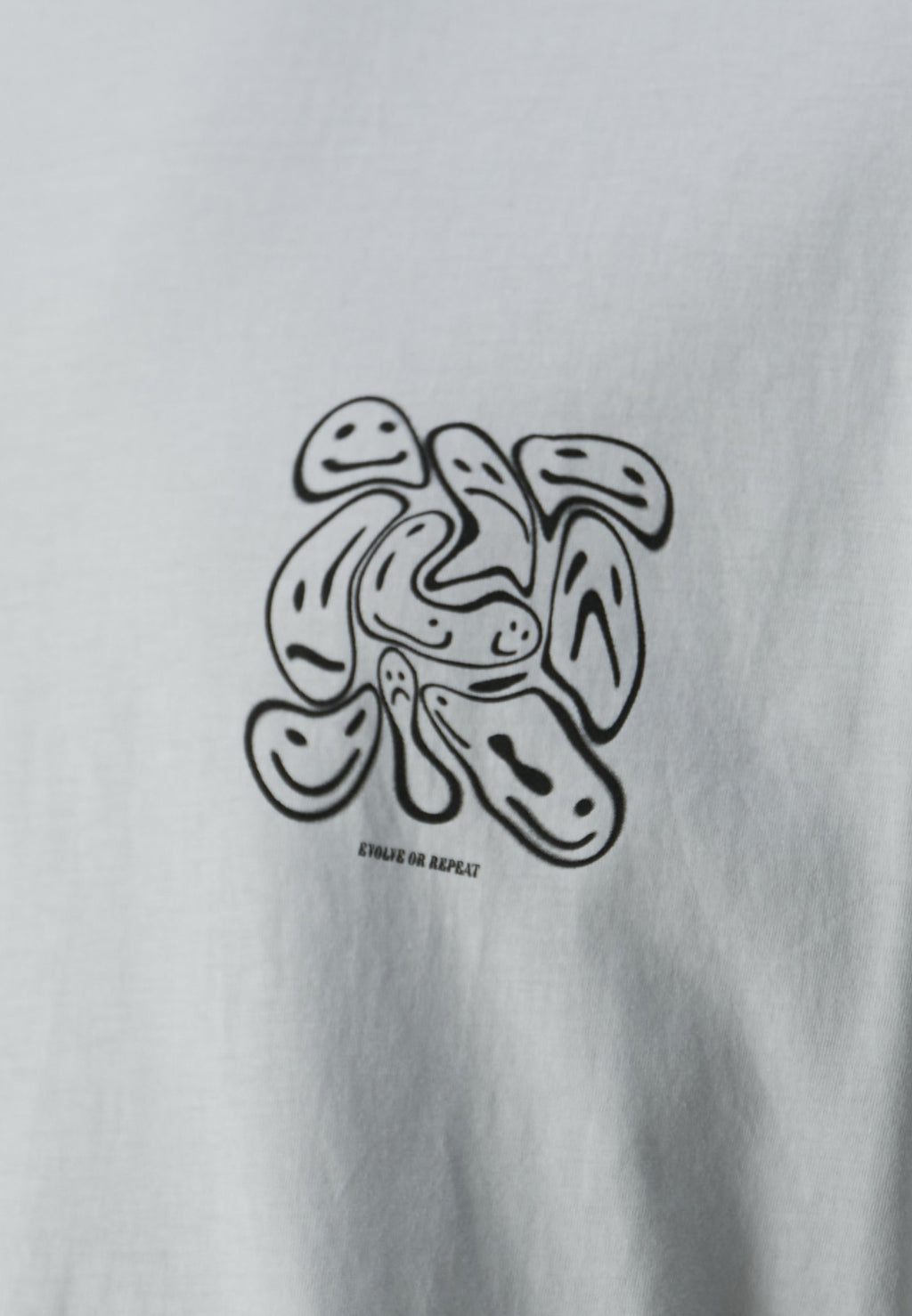 JORLAUGH TEE CREW NECK - Print T-shirt - white