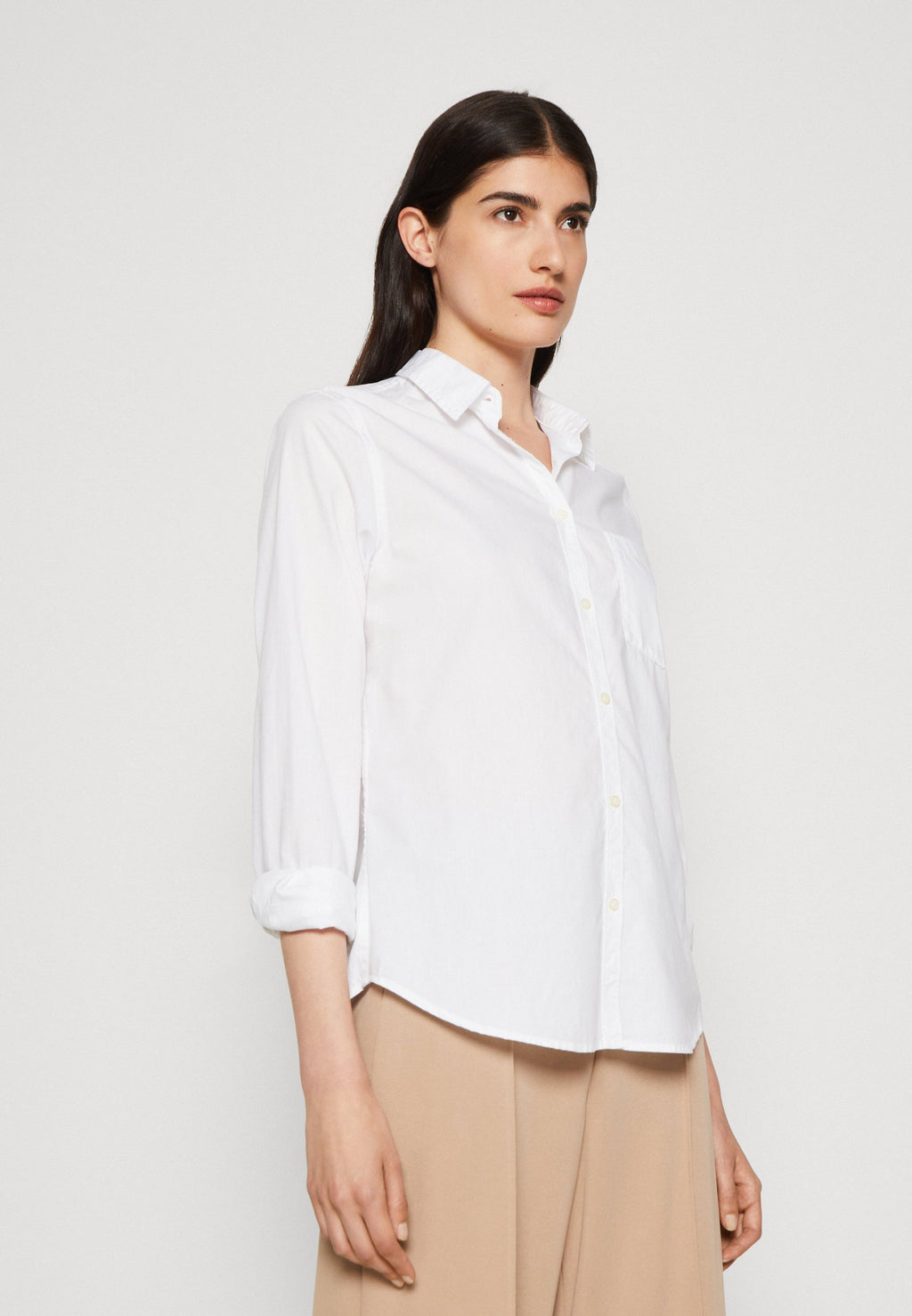 CLASSIC SHIRT - Button-down blouse - optic white