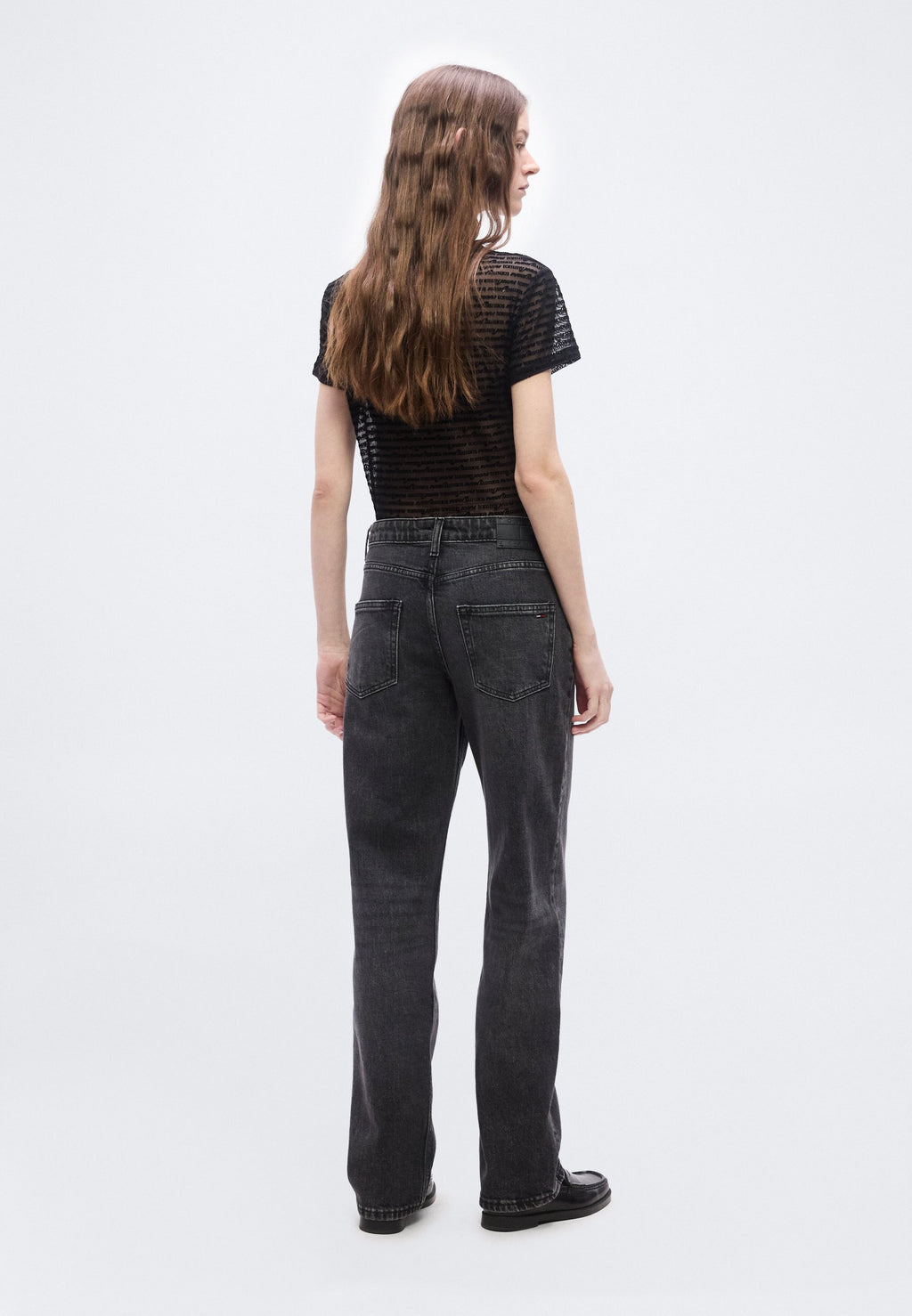 LOW RISE STRAIGHT LEG BLACK JEANS - Straight leg jeans - denim black