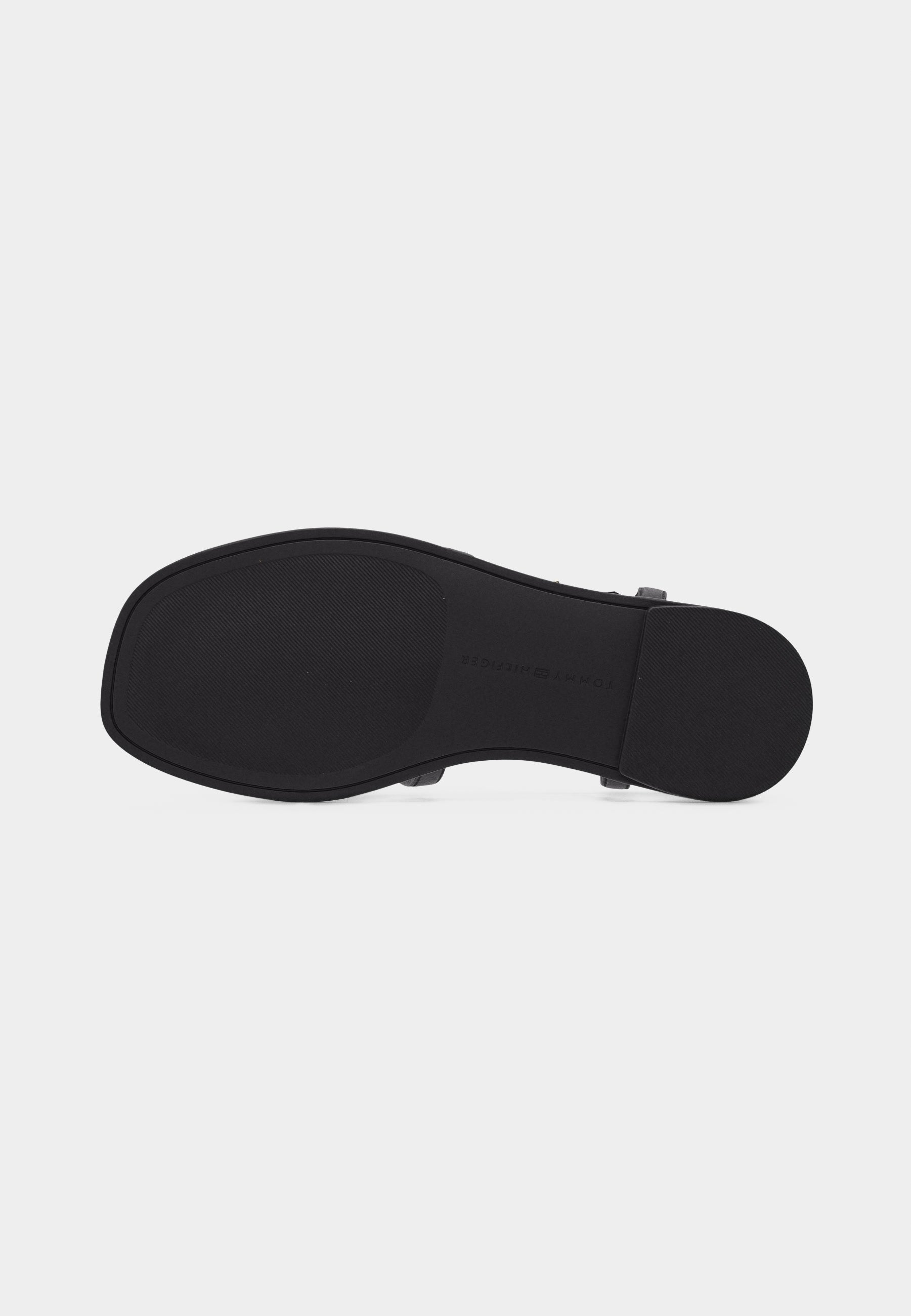 BUCKLE THONG - T-bar sandals - black