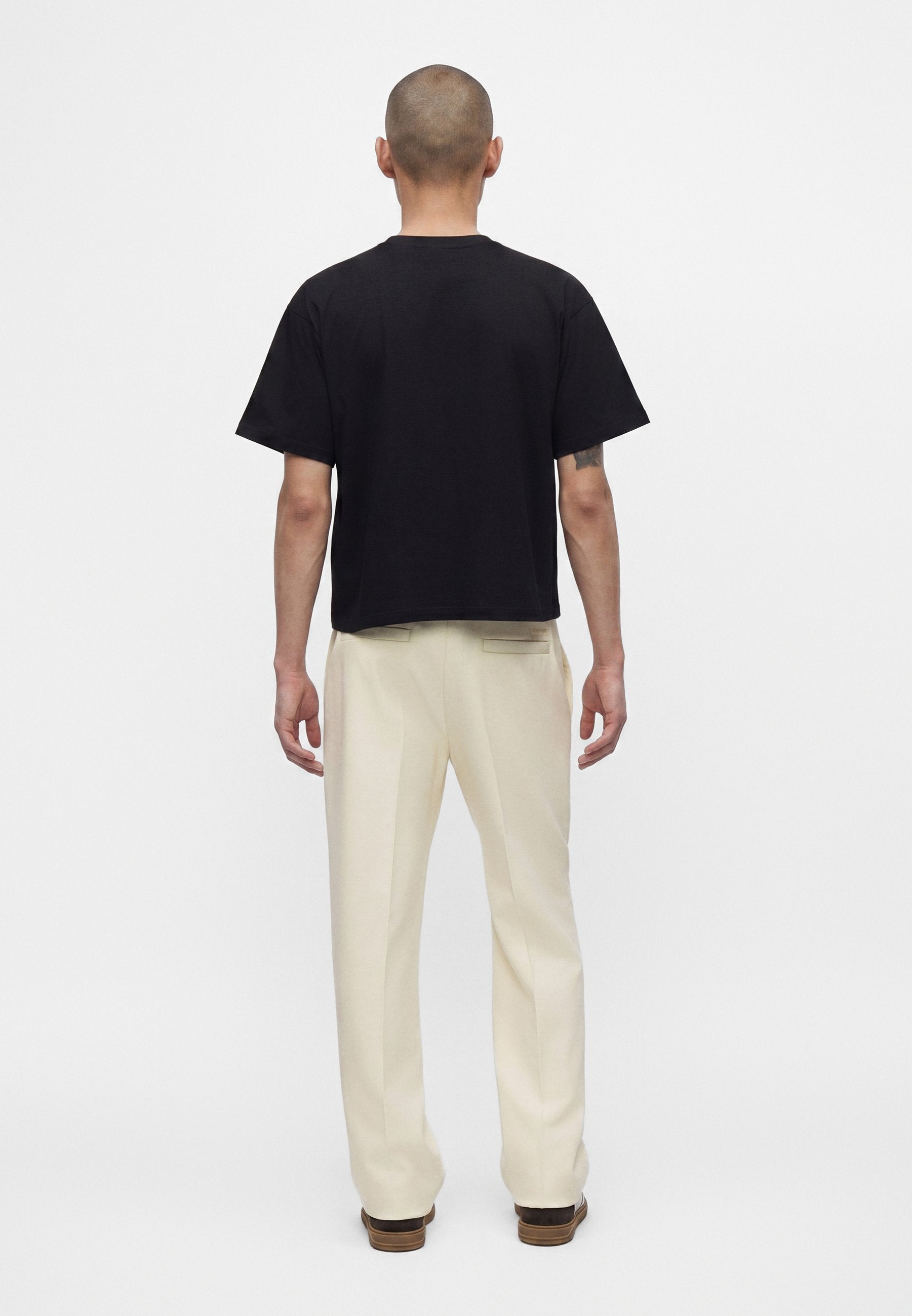 LOGO AND MEDUSA - Basic T-shirt - black