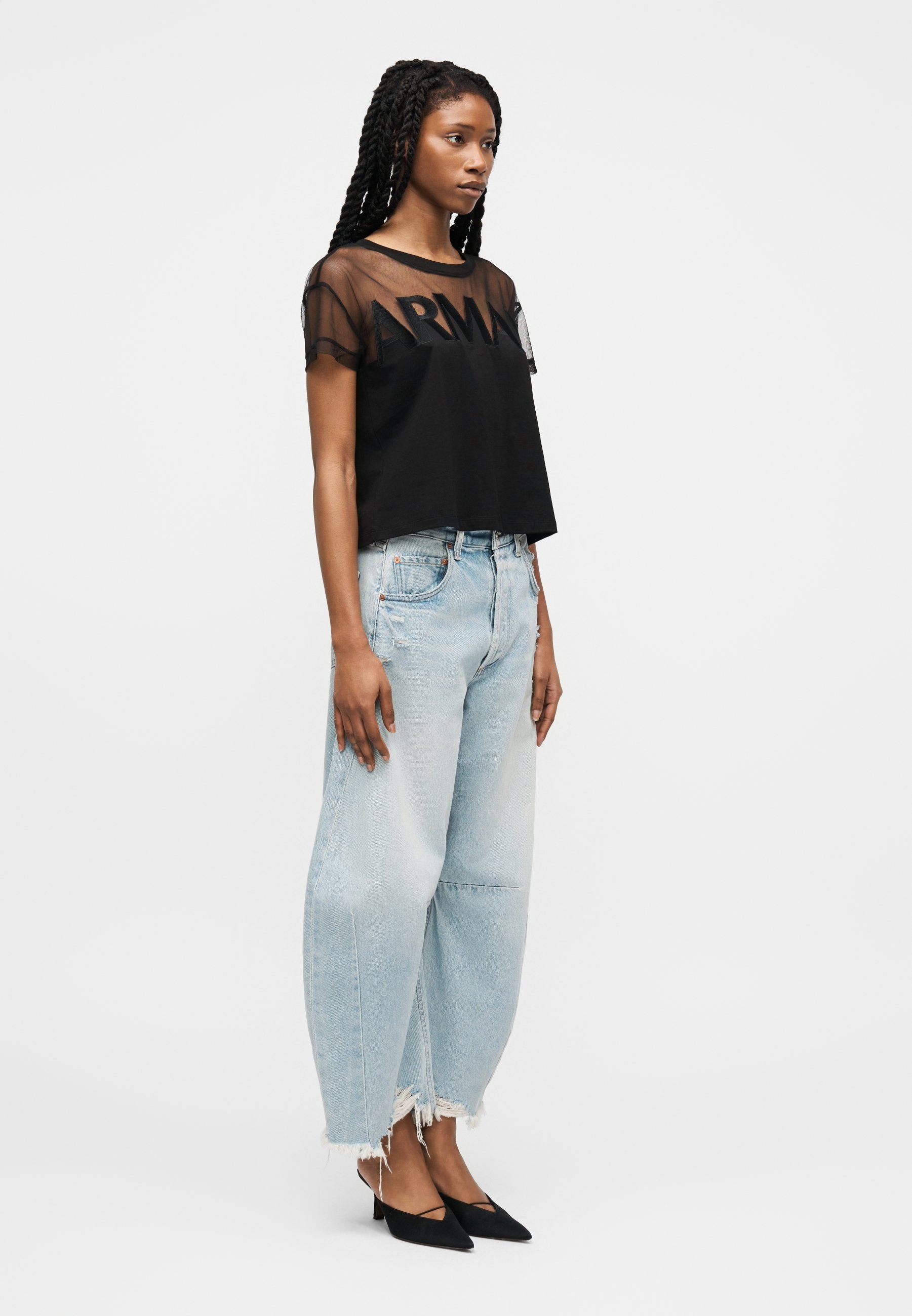 Print T-shirt - black