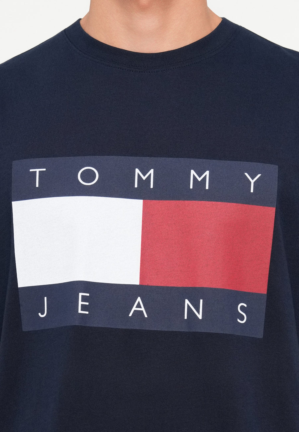 TJM REG BIG FLAG SS TEE EXT - Print T-shirt - dark night navy
