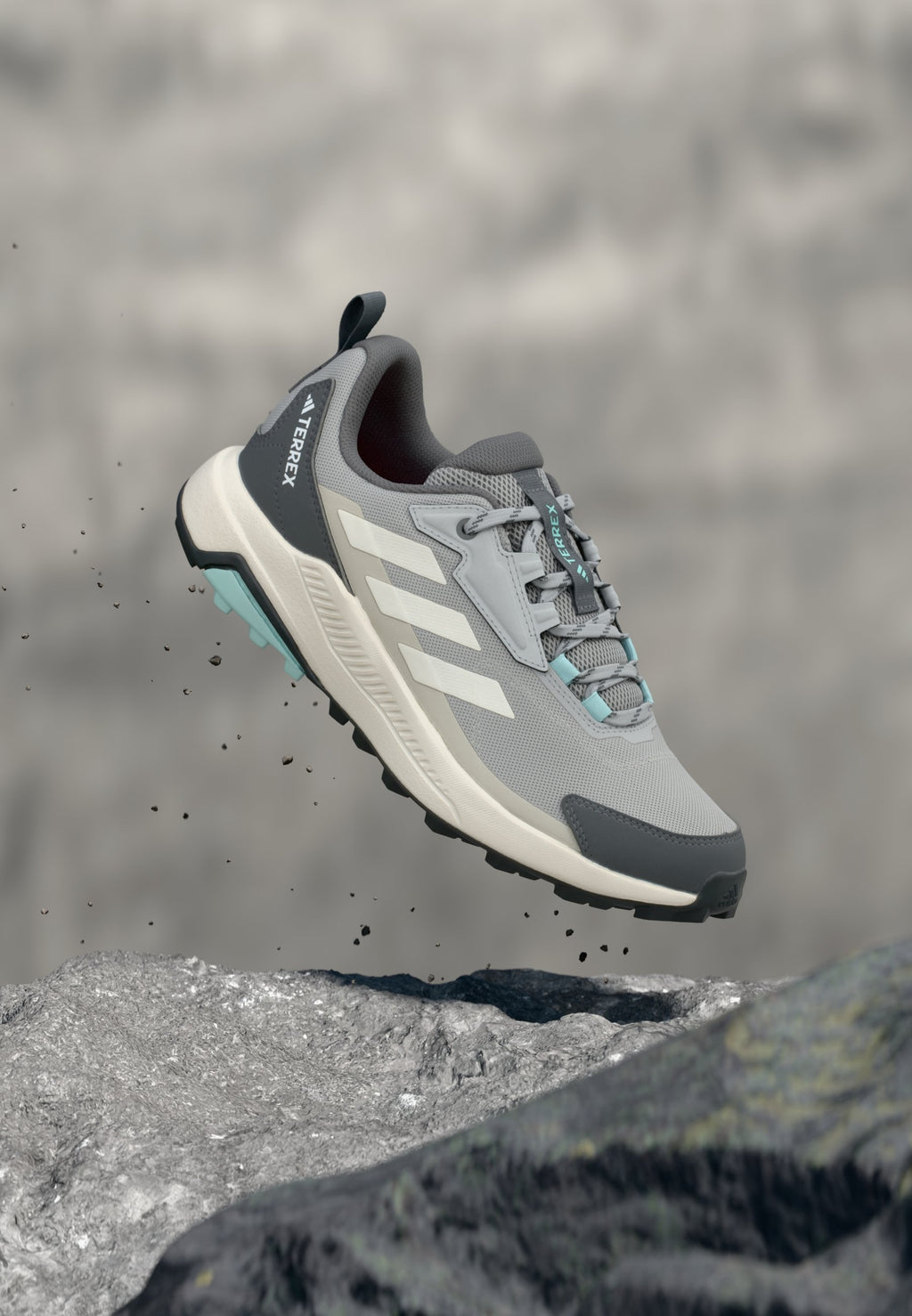 ANYLANDER - Hiking shoes - grey two/chalk white/alumina
