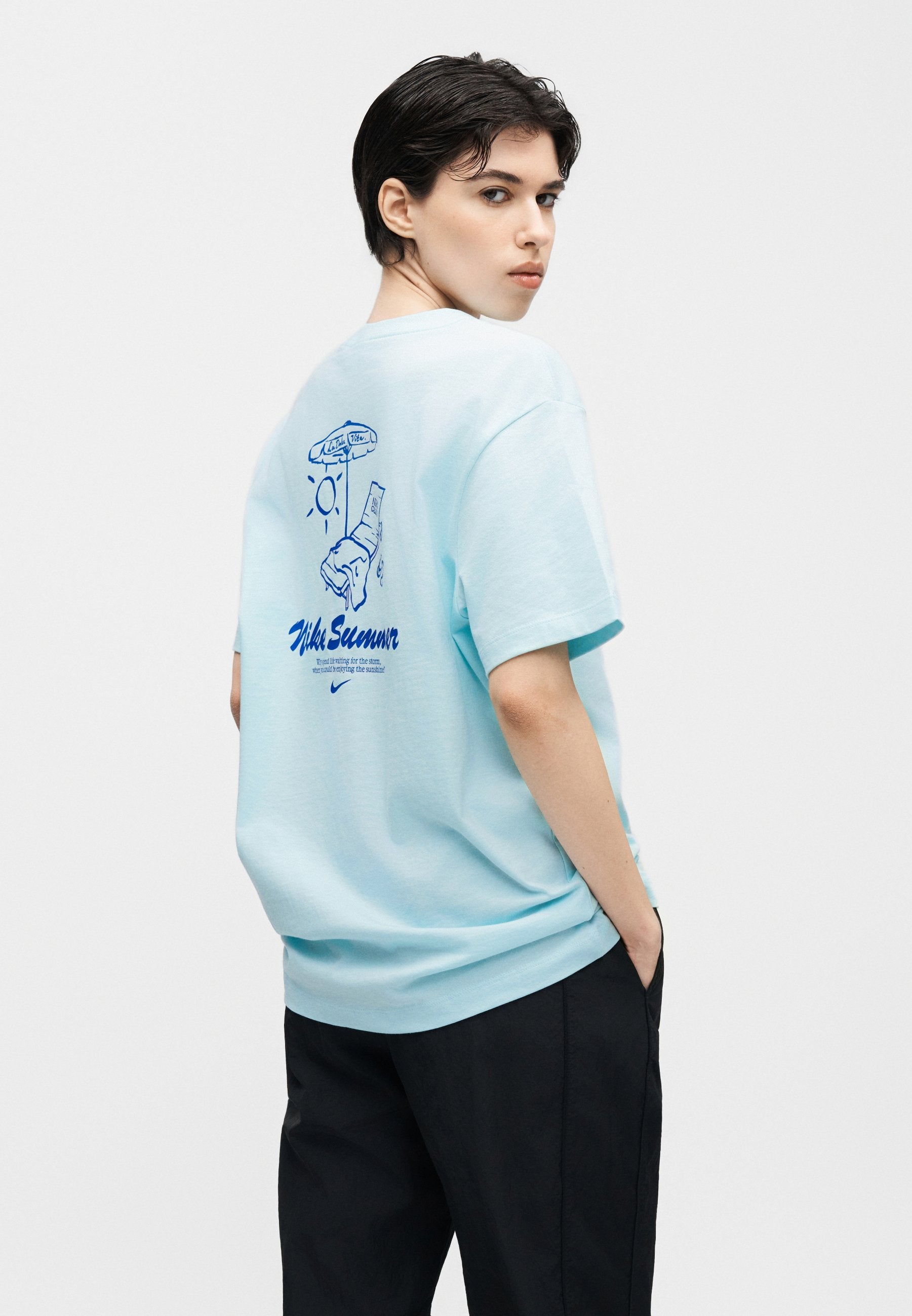 Basic T-shirt - glacier blue