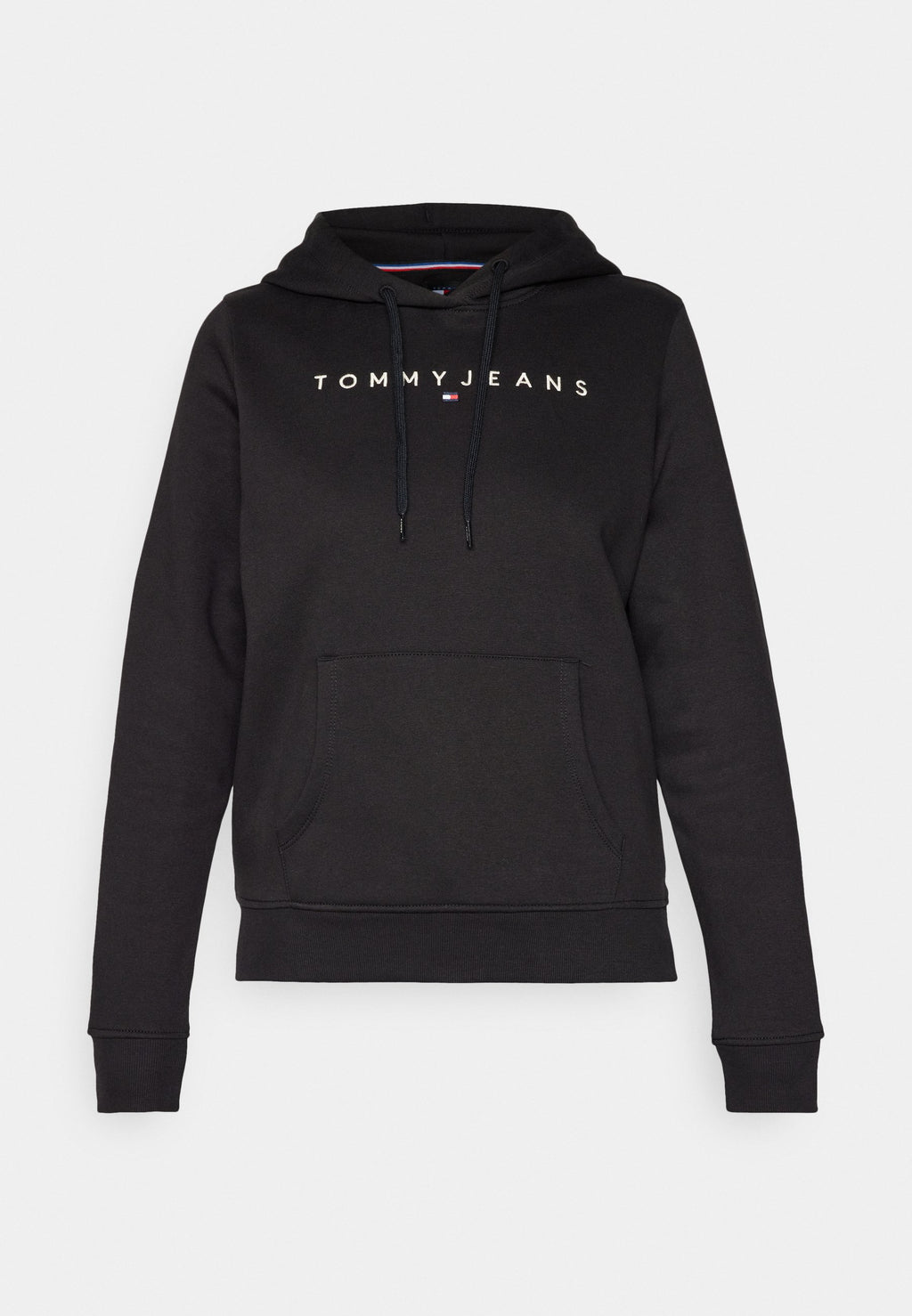 LINEAR LOGO FLEECE DRAWSTRING HOODY - Hoodie - black