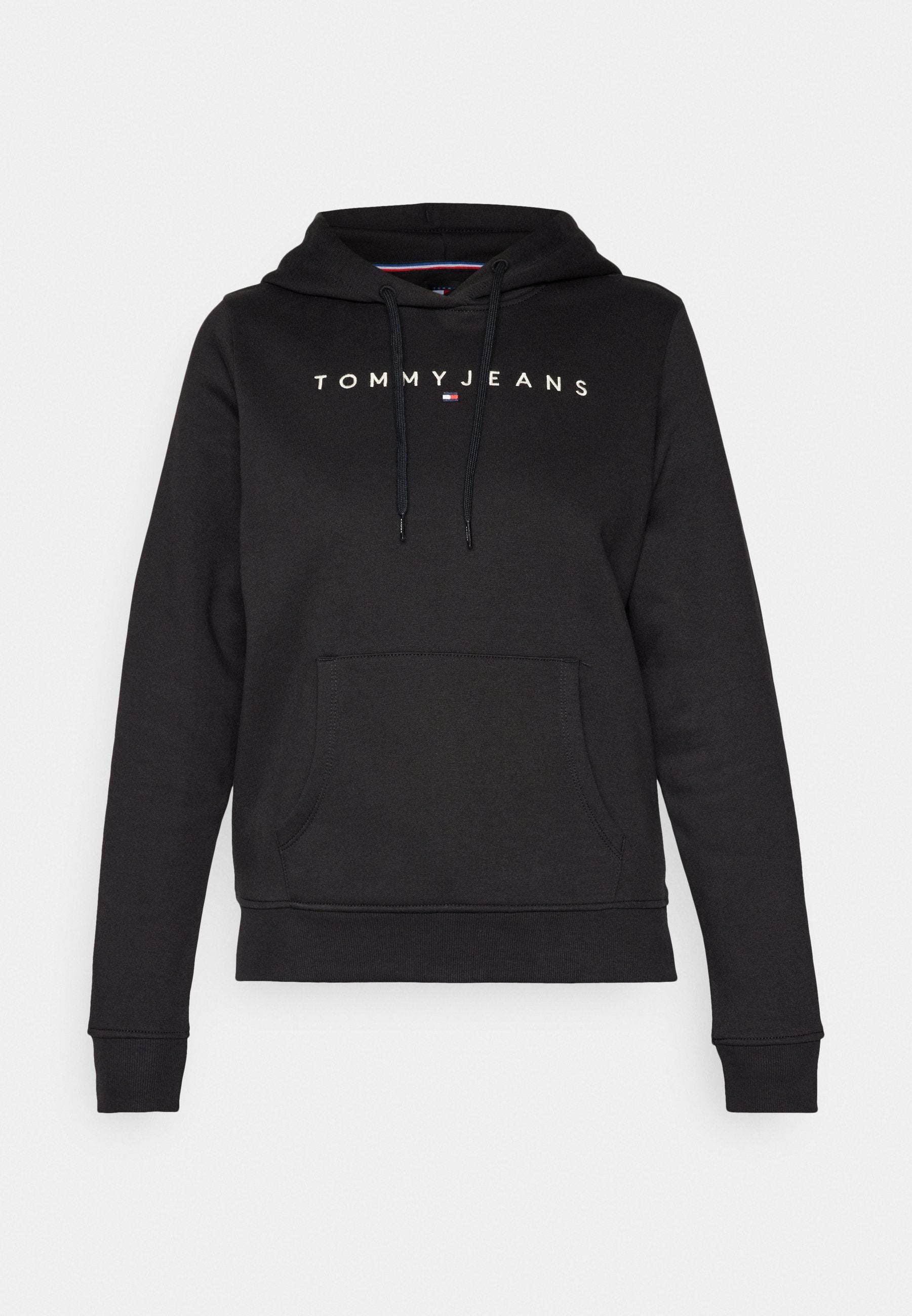 LINEAR LOGO FLEECE DRAWSTRING HOODY - Hoodie - black