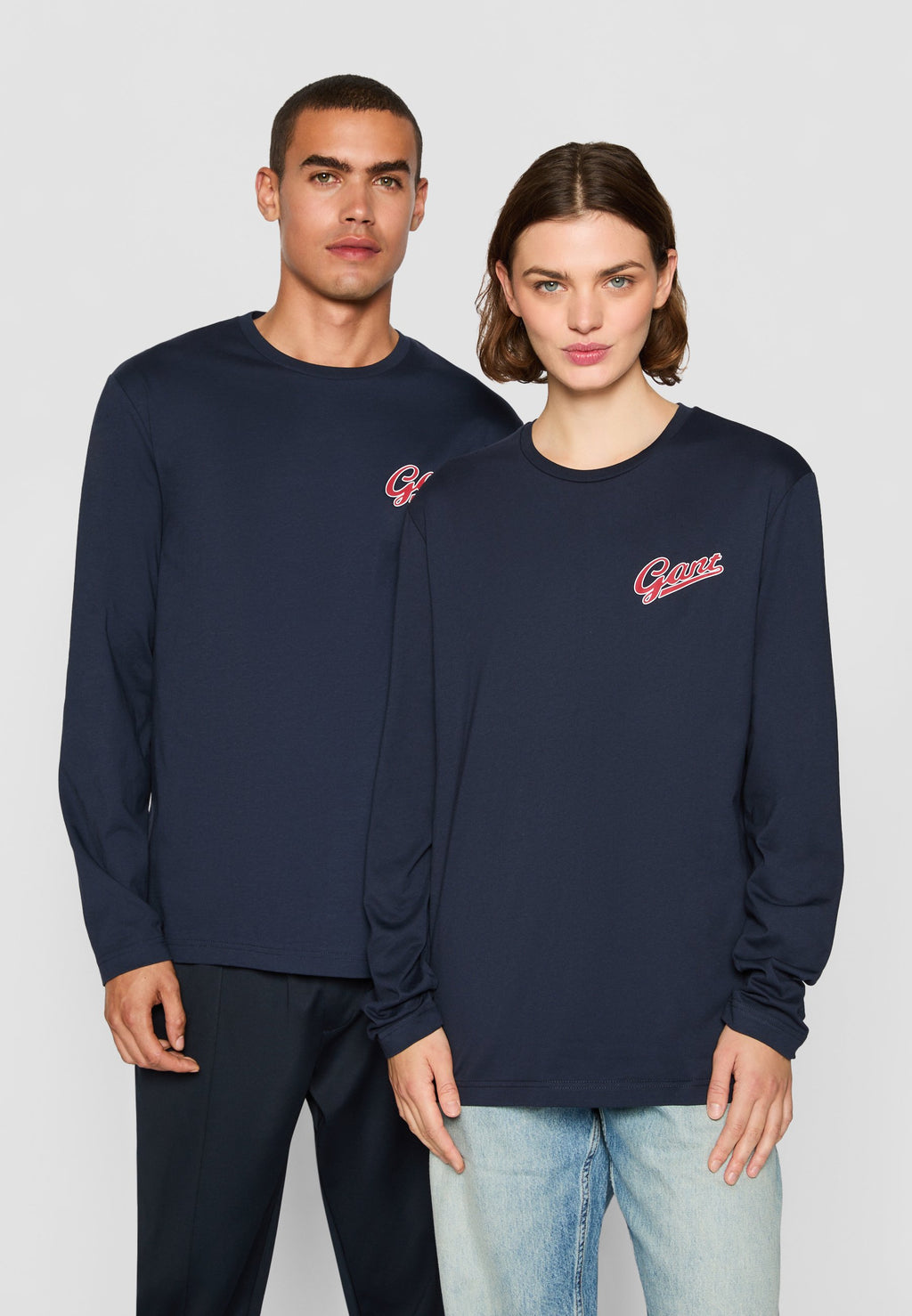 EXCLUSIVE HERITAGE 2.0 GRAPHIC LS TSHIRT - Long sleeved top - evening blue