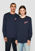 EXCLUSIVE HERITAGE 2.0 GRAPHIC LS TSHIRT - Long sleeved top - evening blue