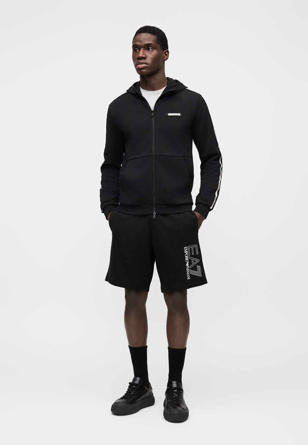 TRAIN LOGO SERIES MAN HOODIE TAPE UNISEX - Hoodie - black