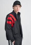 ARCH - Training jacket - black/better scarlet