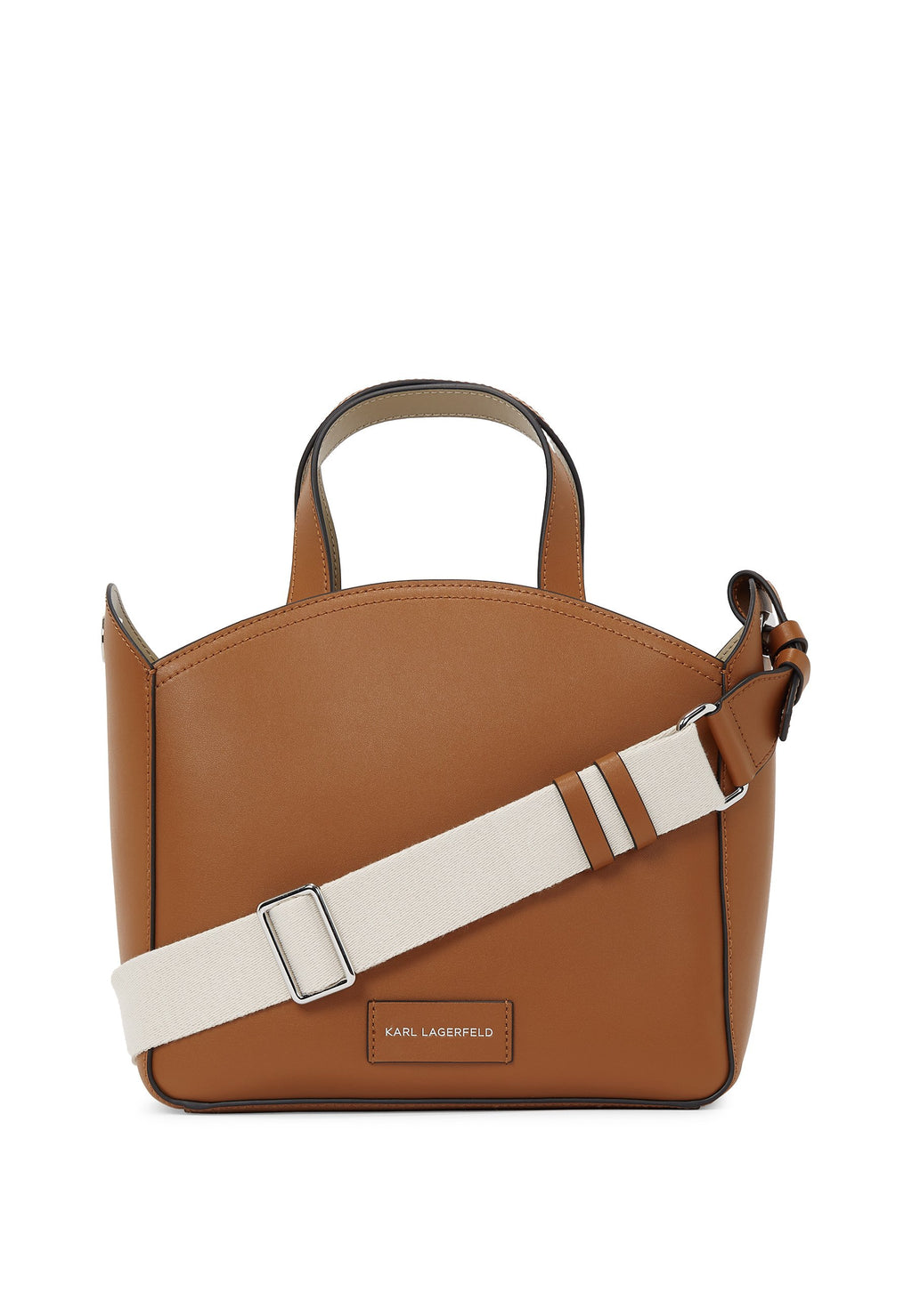 CIRCLE TOTE PERFORATED - Handbag - dark tan