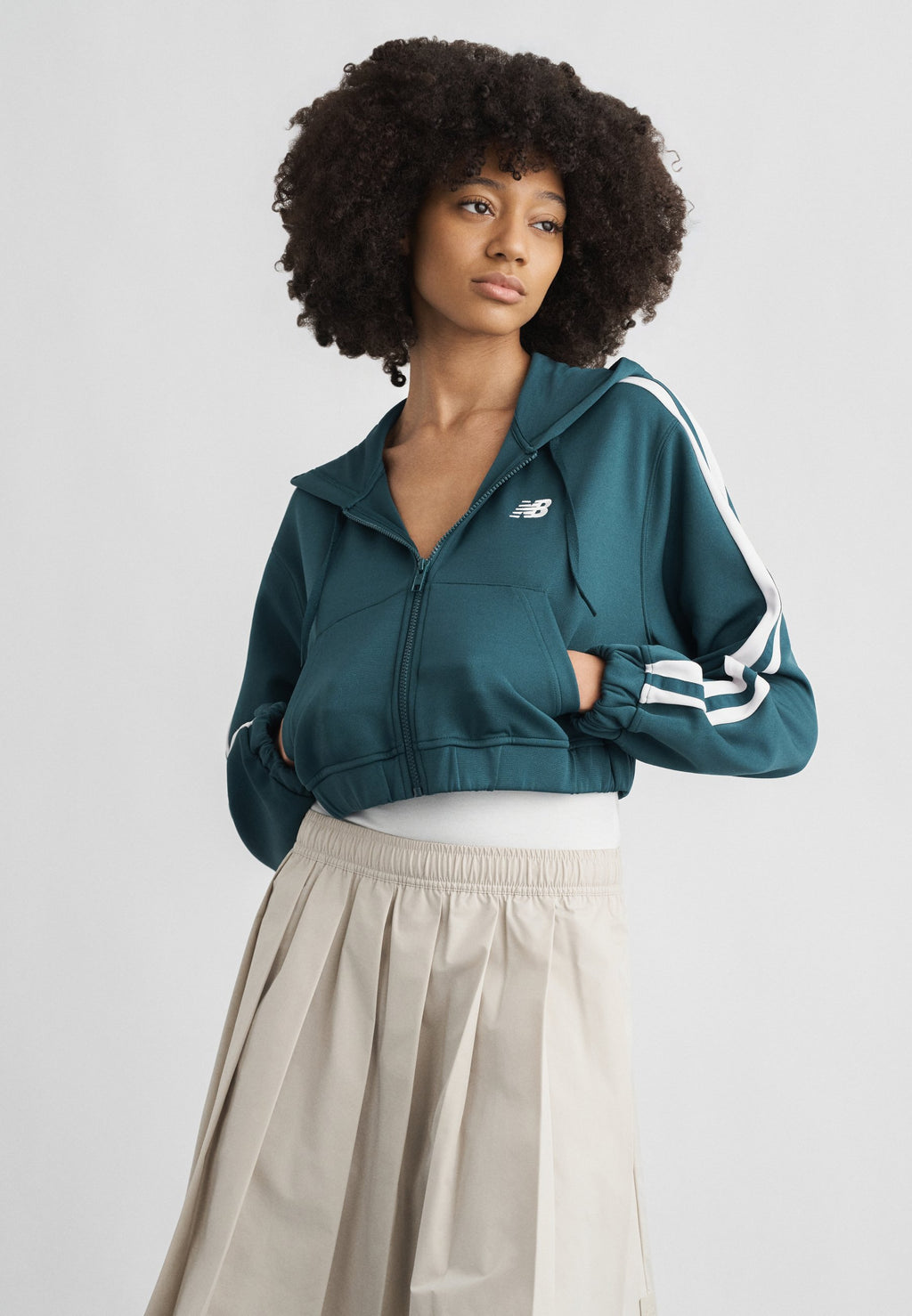 FULL ZIP - Zip-up sweatshirt - medusa green