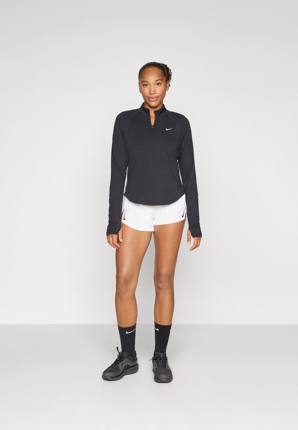 TEMPO  - Long sleeved top - black/white