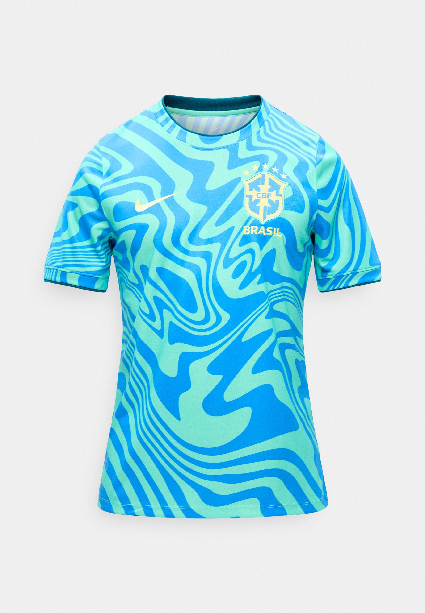 BRAZIL ACADEMY PRO PREMATCH TOP - National team wear - light menta/light photo blue/canary
