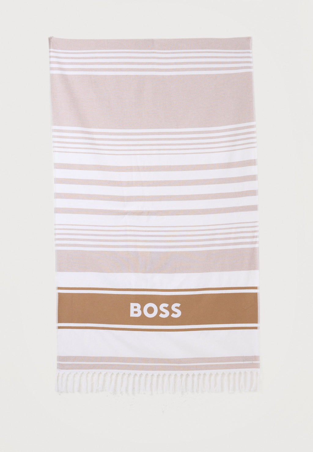 UNISEX PLAJ HAVLUSU - Plaj havlusu - orta bej