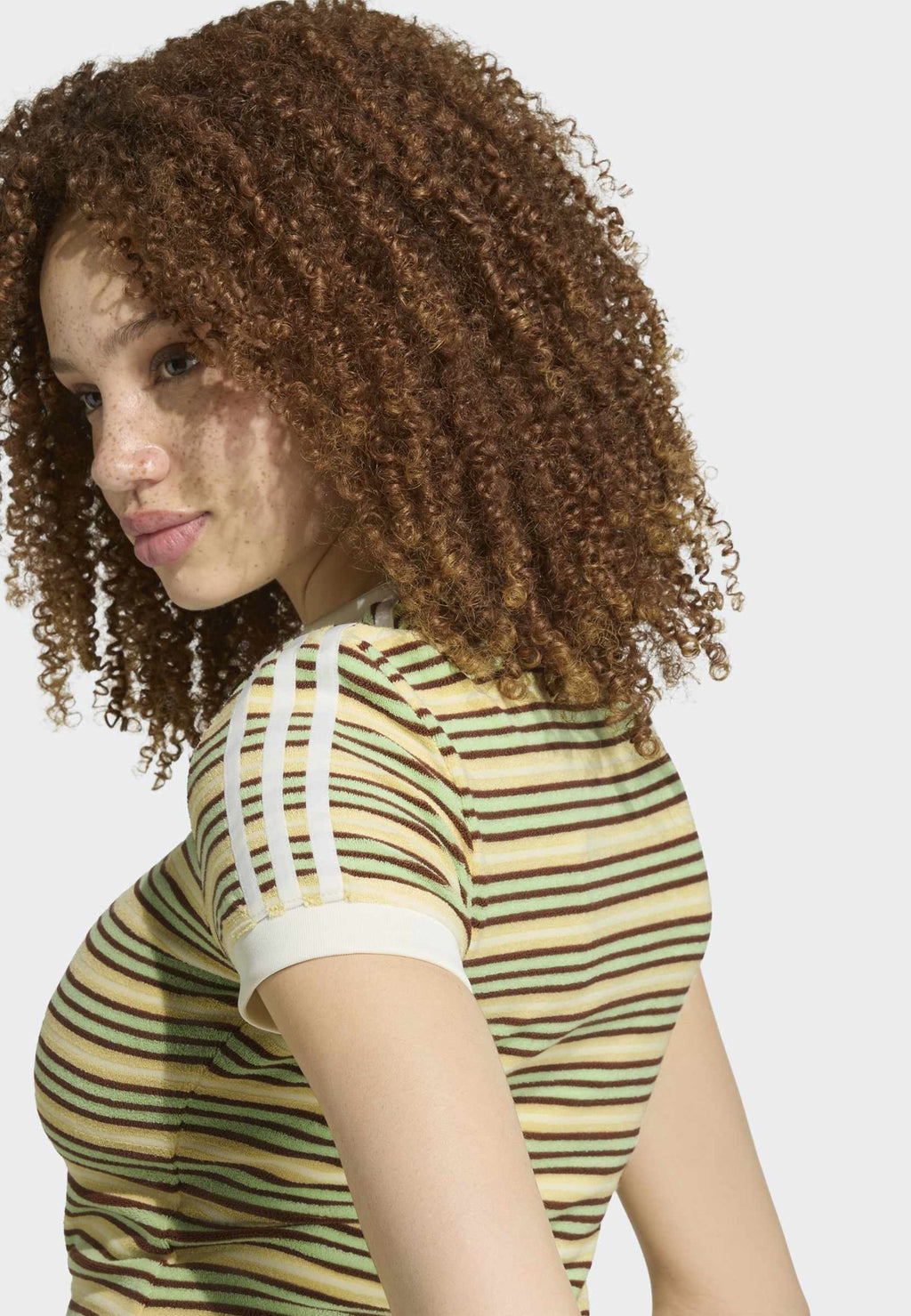 SUMMER GLOW SLIM STRIPED - T-shirt imprimé - multicolore/jaune clair