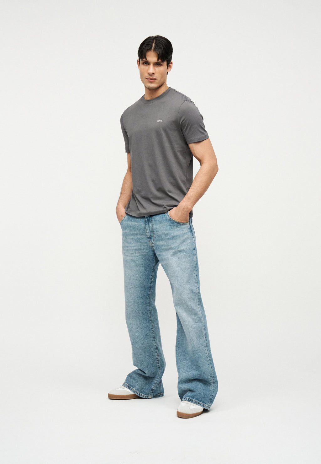 DERO - Basic T-shirt - dark grey