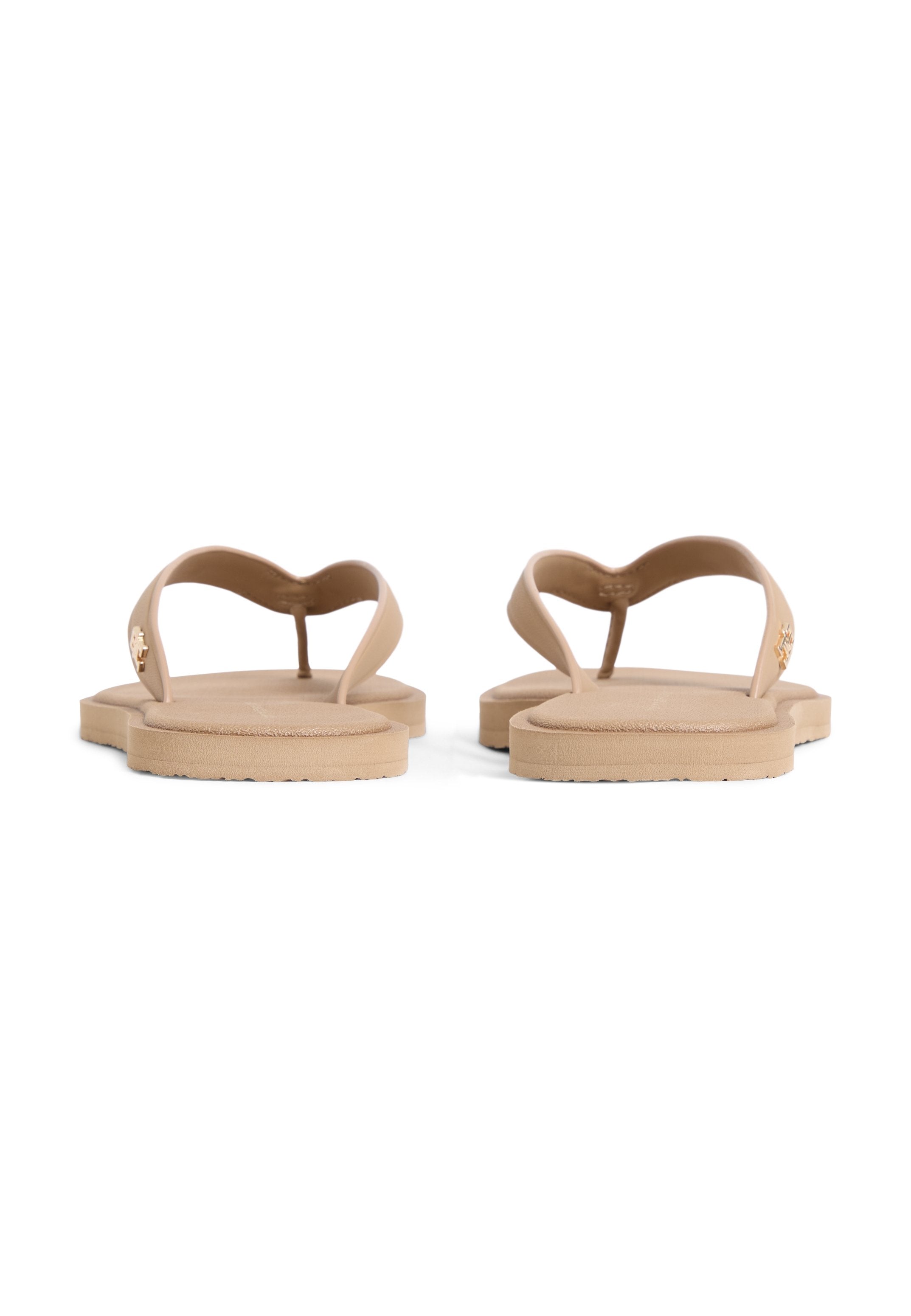 CHIC TH MONOGRAM FLIP-FLOPS - T-bar sandals - safari canvas