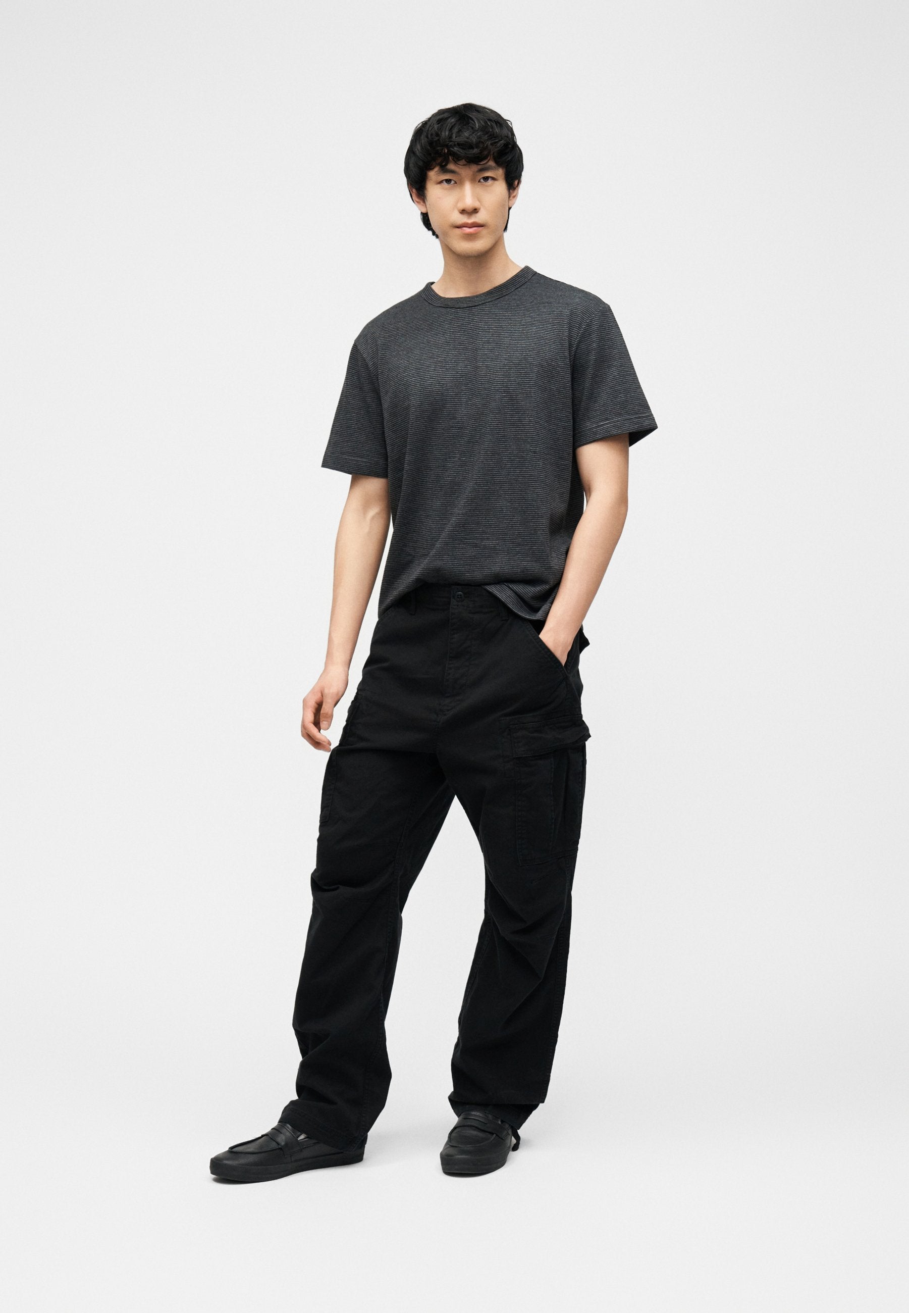 RELAXED FIT  - Cargo trousers - black