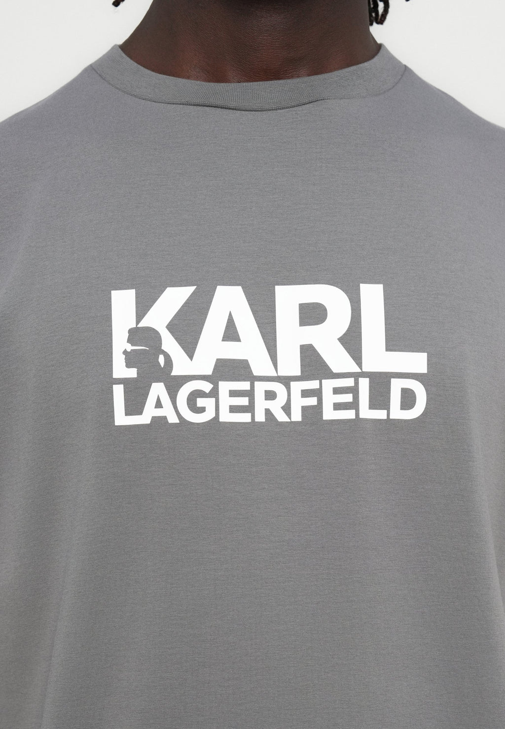 CREW NECK - Print T-shirt - dark grey